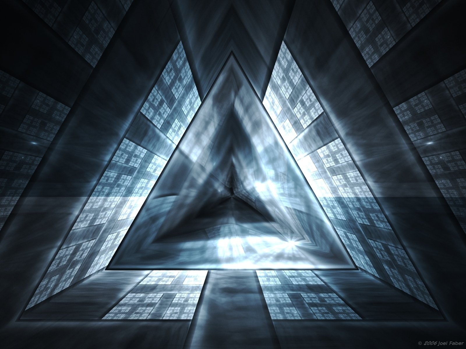 triangular, portal, 720P, Sci Fi, Artistic, HD Wallpaper