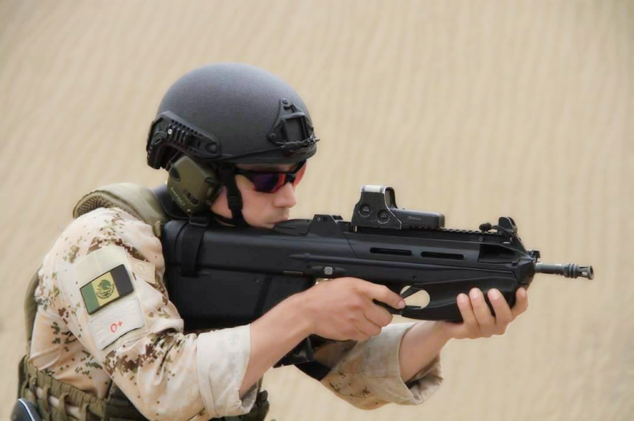 gun, assault, 1080P, Mexican soldier, aggression, aiming, shooting a weapon, special forces, security, army soldier, army, FS 2000, conflict, one person, HD Wallpaper