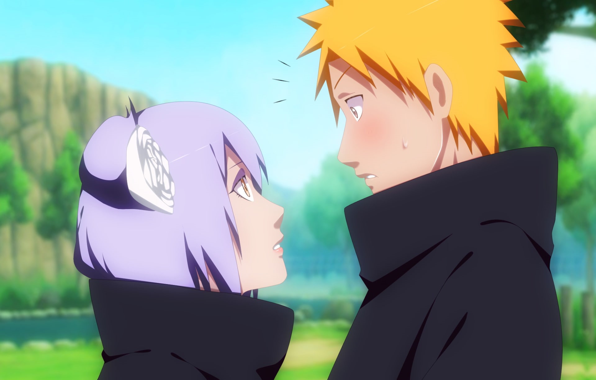 Konan (Naruto), Yahiko (Naruto), Naruto, Anime, 1080P, HD Wallpaper