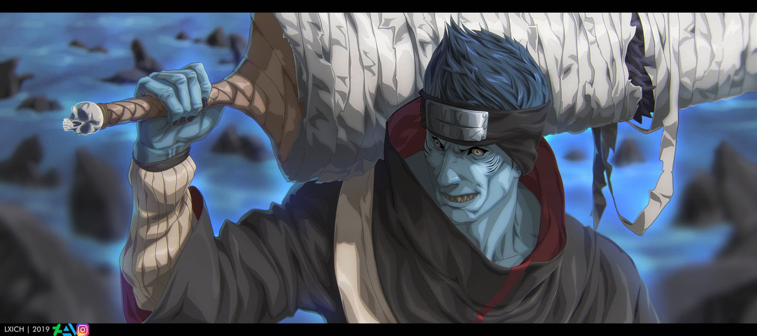 Kisame Hoshigaki, Naruto, 1080P, HD Wallpaper