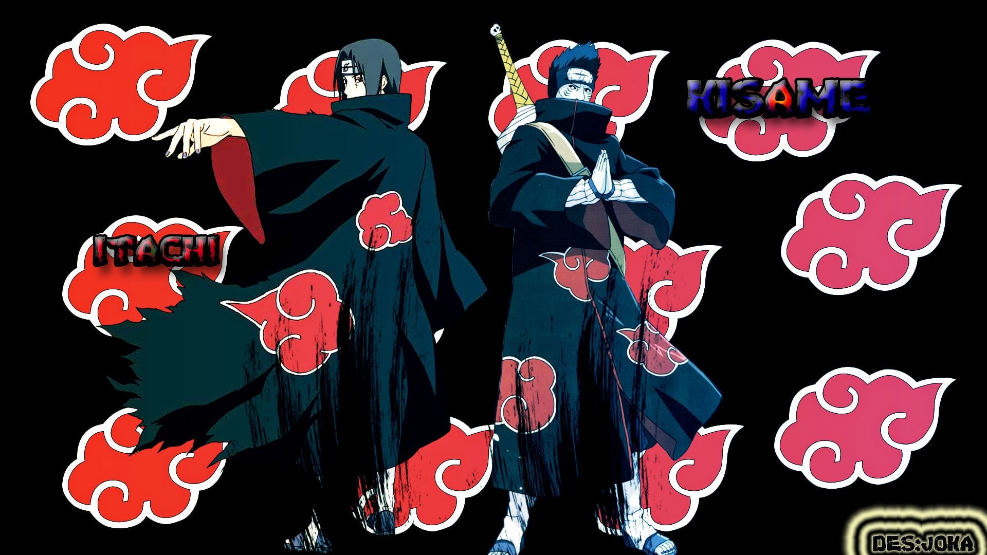 Itachi Uchiha, 1080P, Akatsuki (Naruto), Kisame Hoshigaki, Naruto, Anime, HD Wallpaper