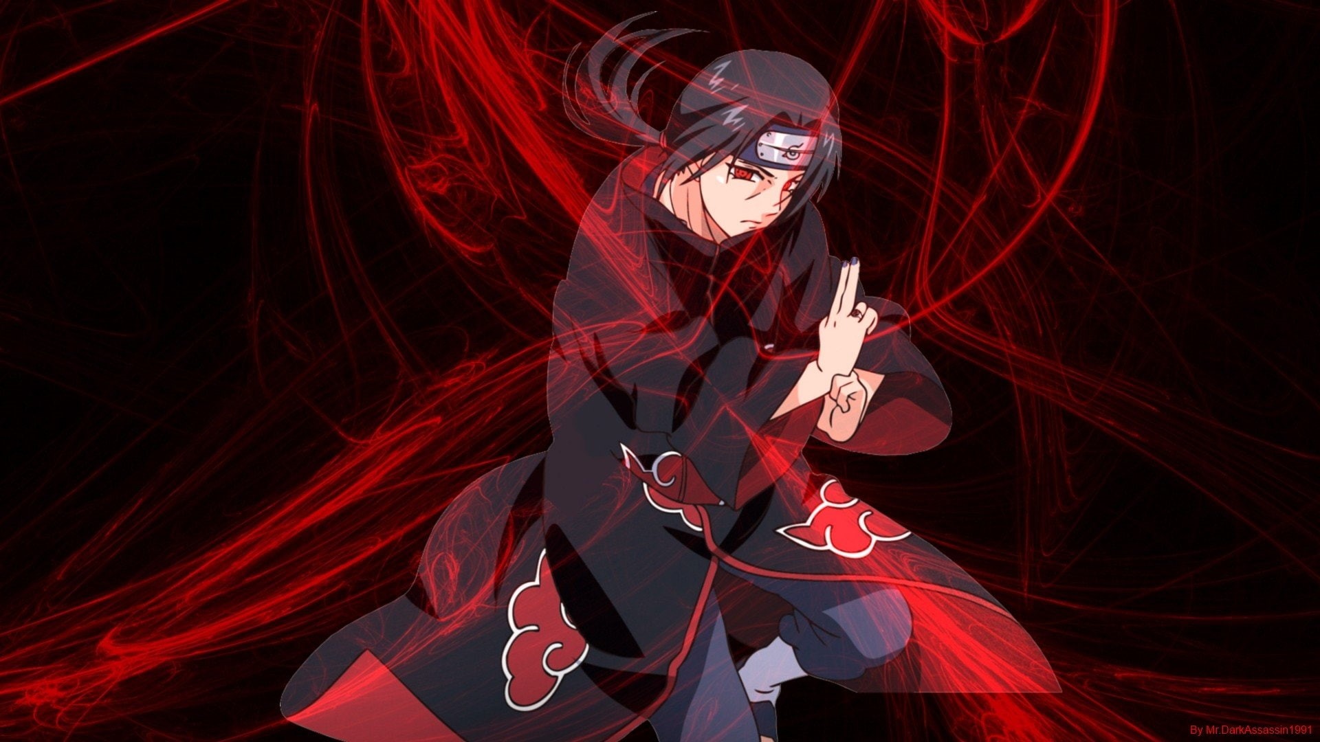 uchiha, 1080P, naruto, shippuden, akatsuki, itachi, anime, HD Wallpaper