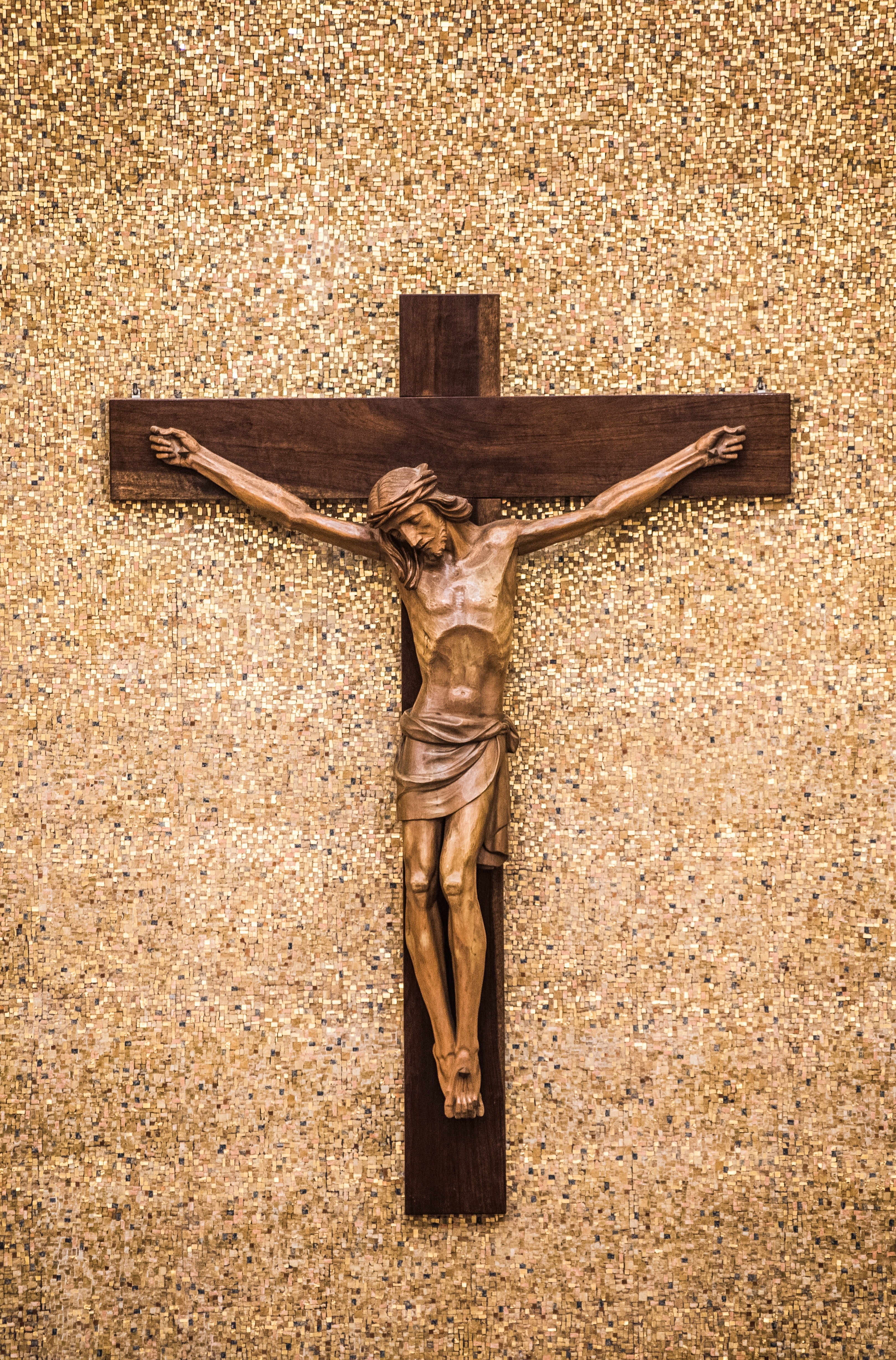 no people, christ, human representation, male likeness, 4K, spirituality, religious equipment, religion, creativity, architecture, place of worship, representation, Phone HD Wallpaper