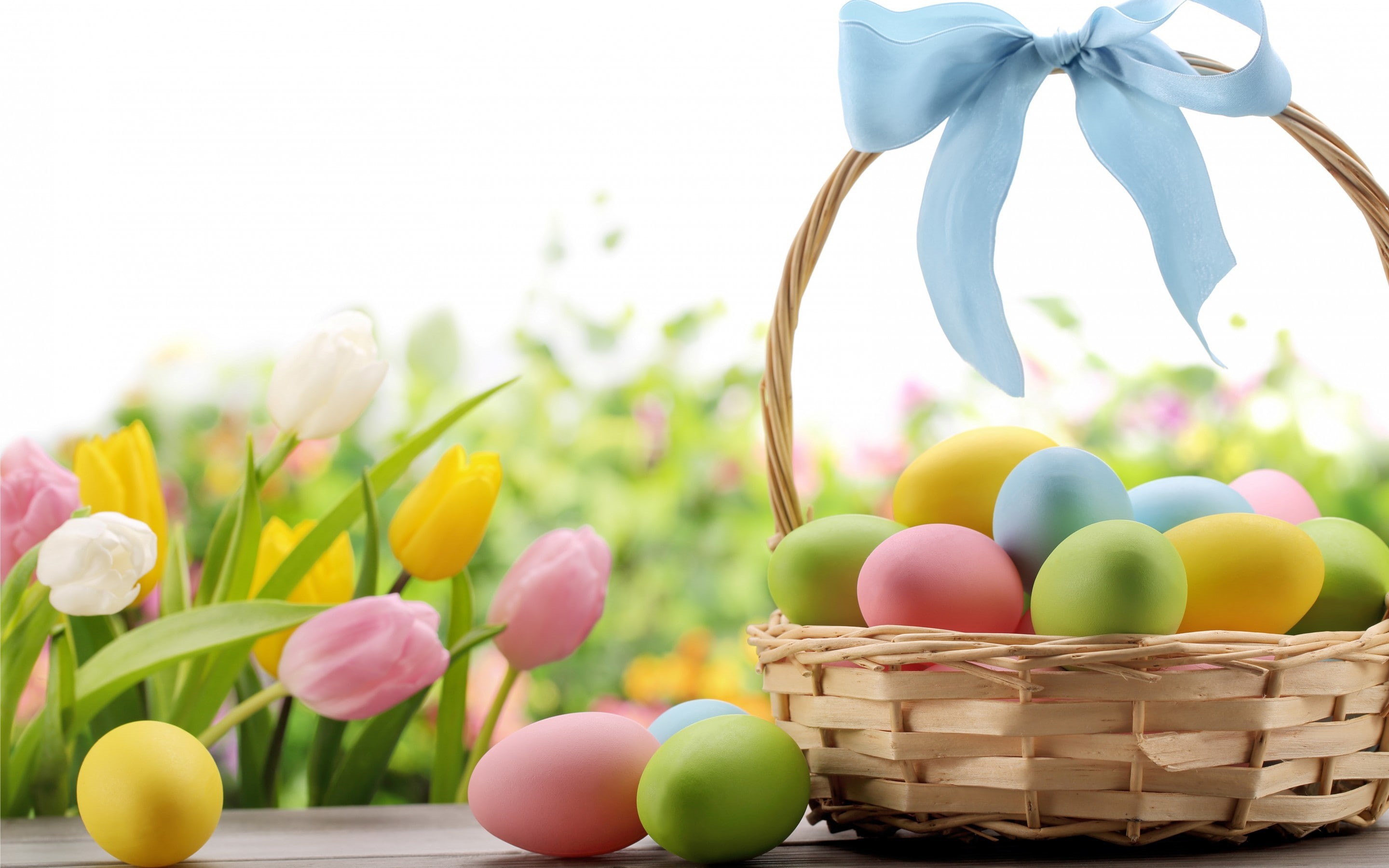 spring, 2K, Eggs, egg, assorted, Easter, lot, flowers, HD Wallpaper