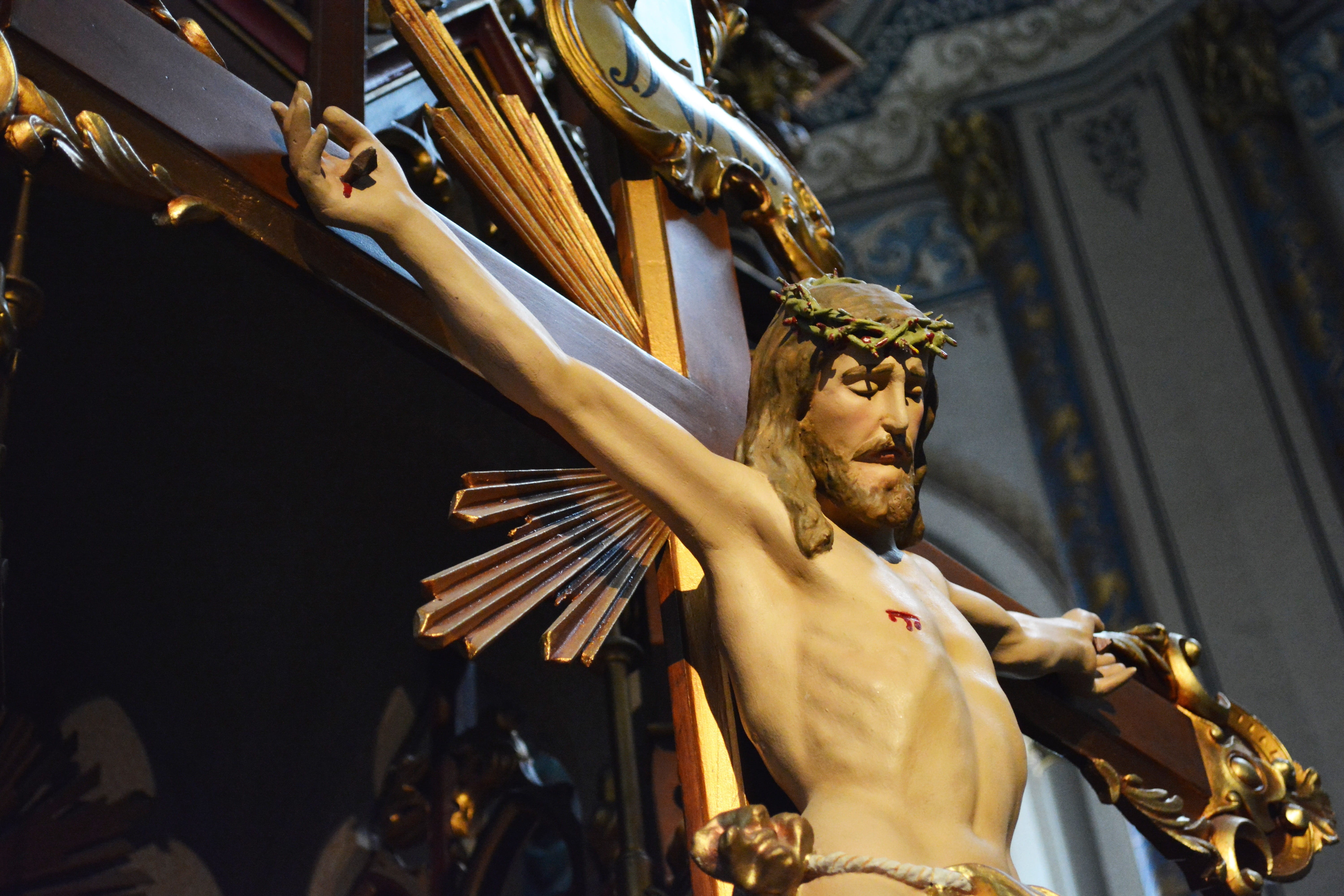 built structure, 5K, christ, spirituality, music, representation, salvation, lent, crucifix, architecture, art and craft, sacre coeur, christianity, Jesus Christ, HD Wallpaper