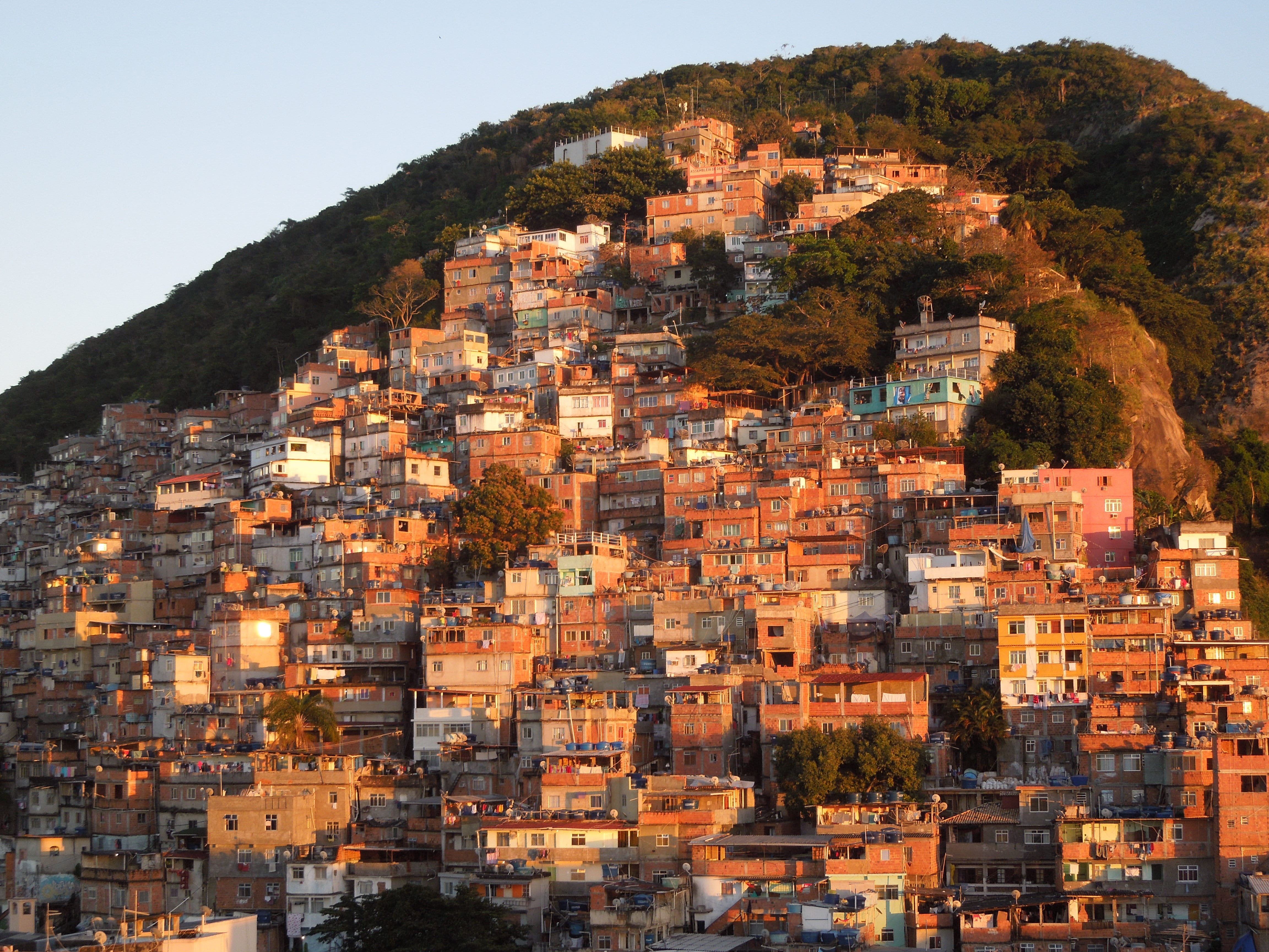 sky, built structure, building, town, nature, outdoors, rio de janeiro, building exterior, clear sky, townscape, community, cityscape, brazil, day, no people, HD Wallpaper