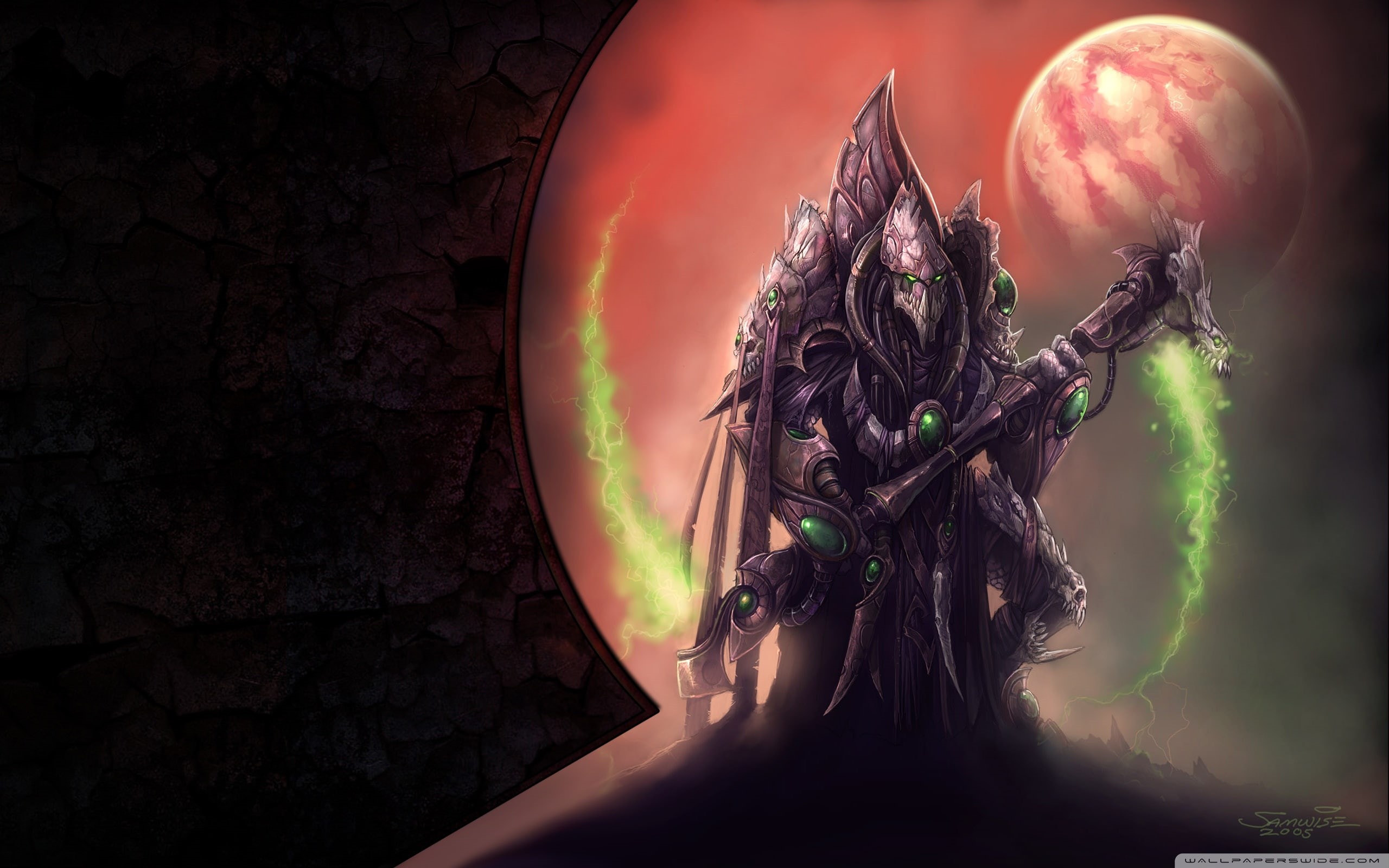 games, fighter, art, 2K, starcraft, video, CG, spirit, devil, fantasy, evil, HD, HD Wallpaper