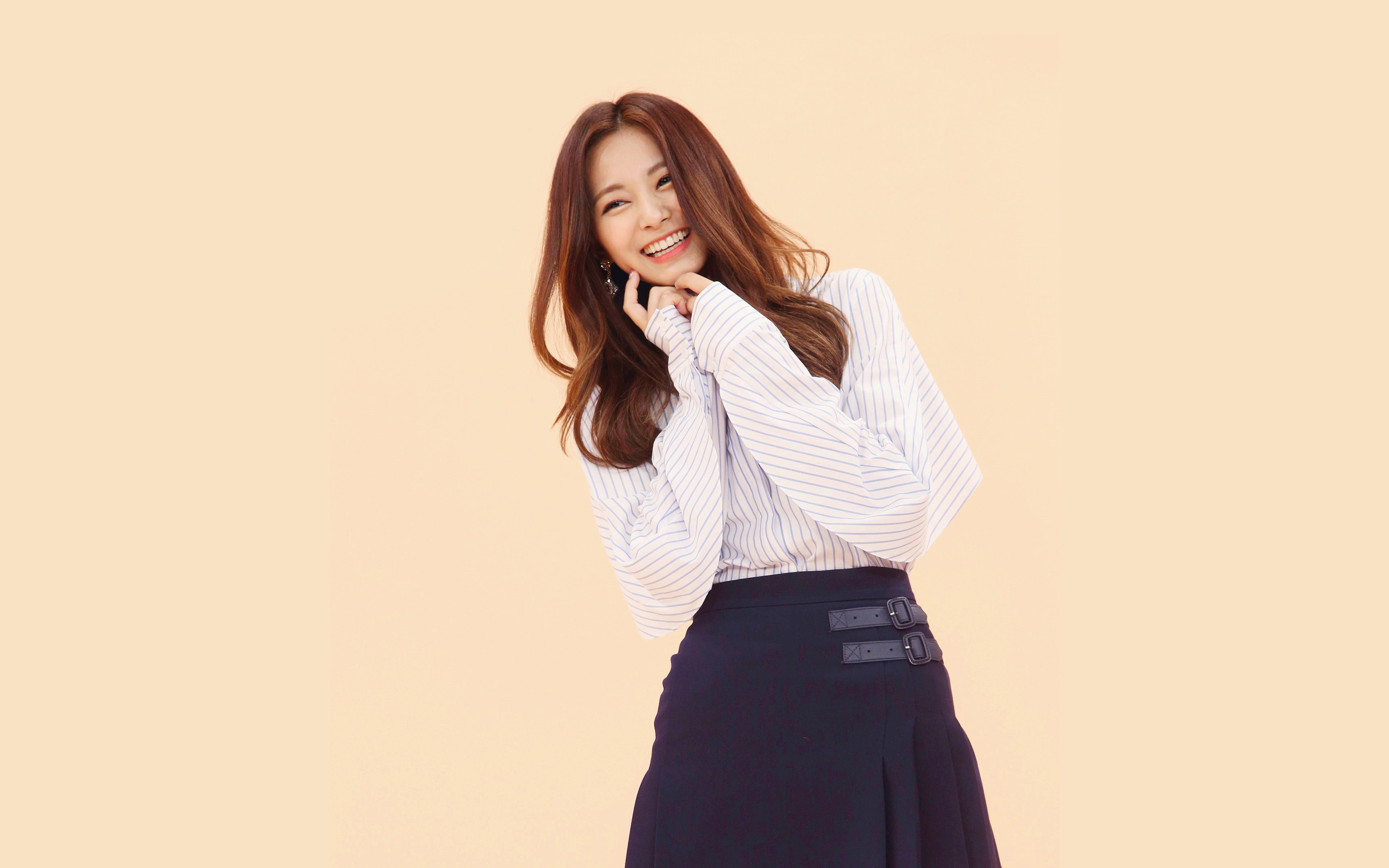 girl, kpop, asian, tzuyu, 4K, smile, HD Wallpaper
