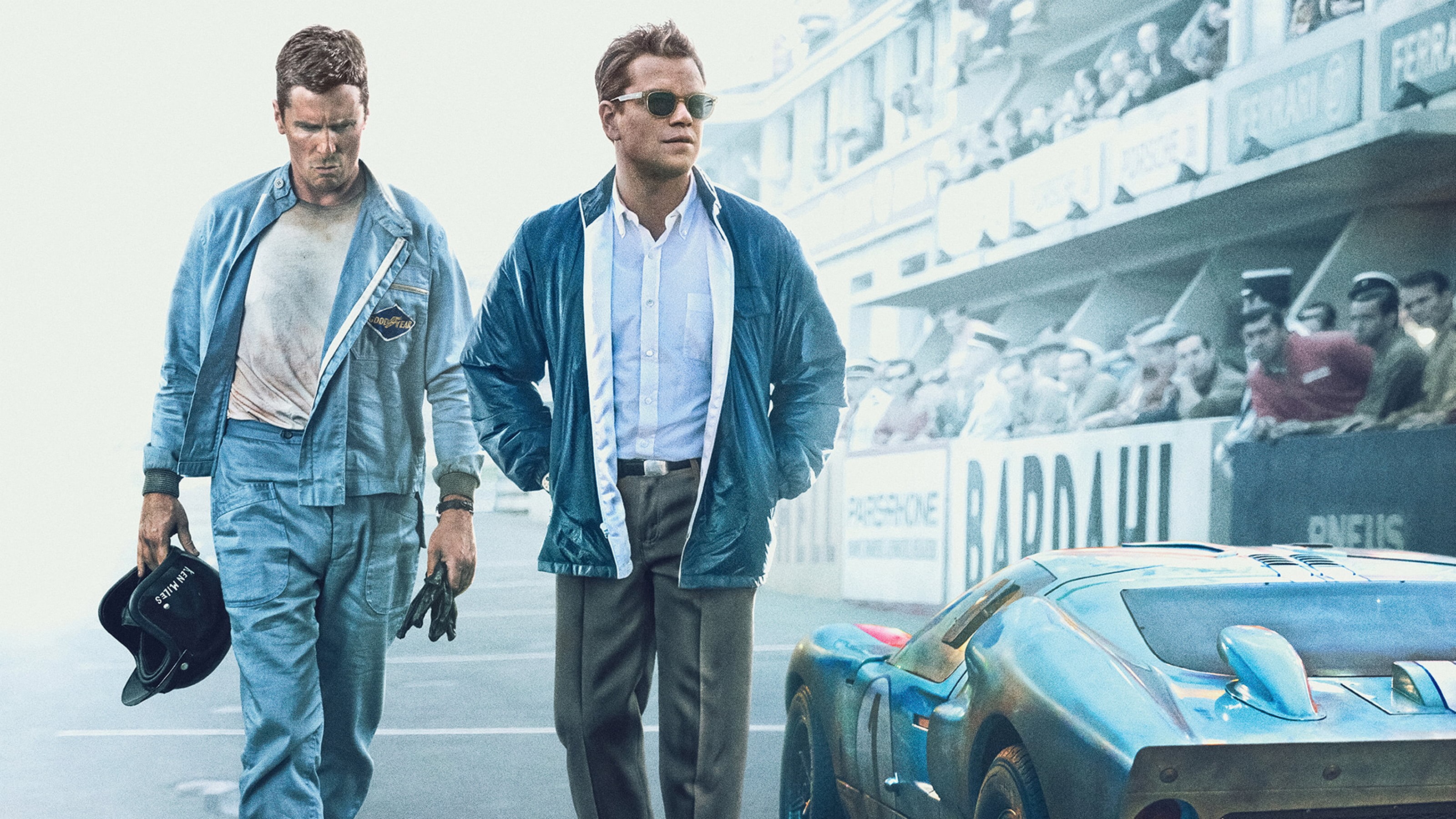 Movie, Ford v Ferrari, 2K, Matt Damon, Christian Bale, HD Wallpaper