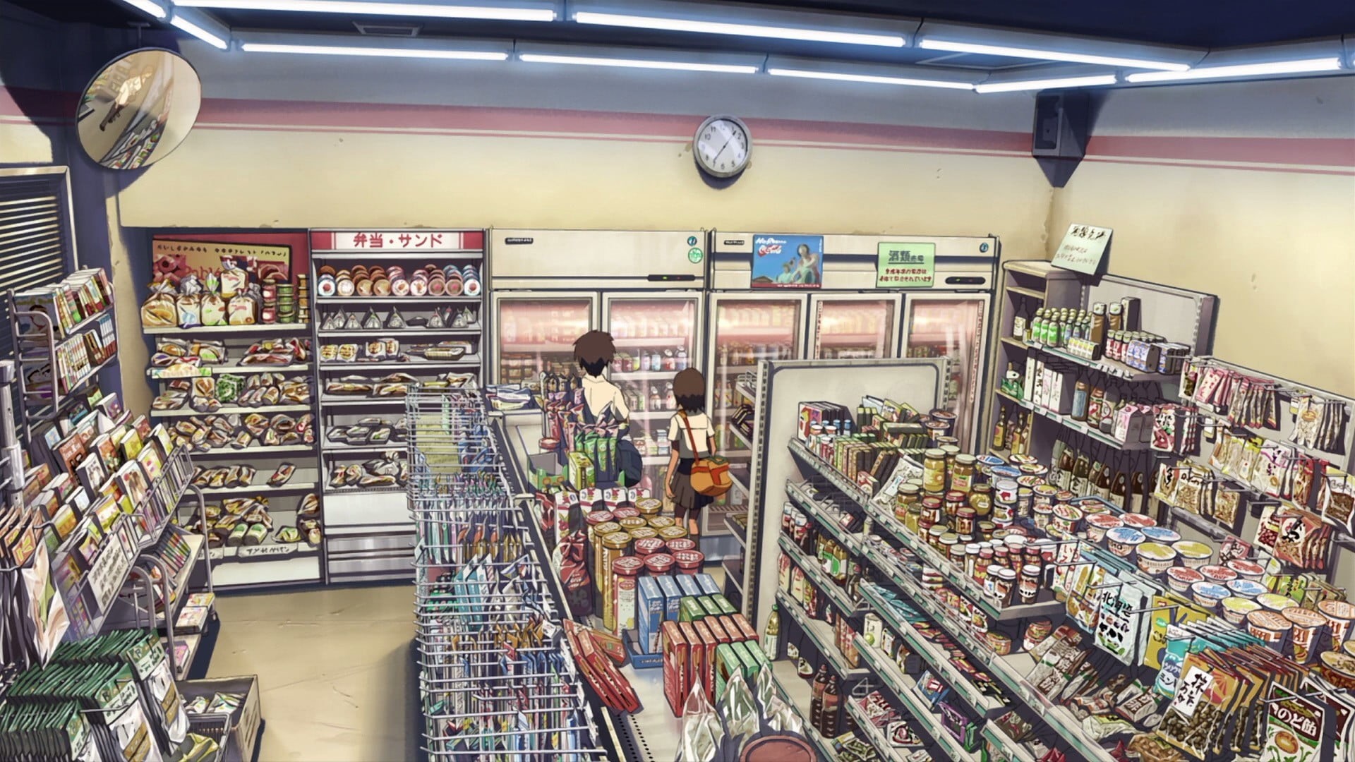 large group of objects, Makoto Shinkai, retail display, 1080P, store, indoors, retail, 5 Centimeters Per Second, supermarket, variation, super market, HD Wallpaper