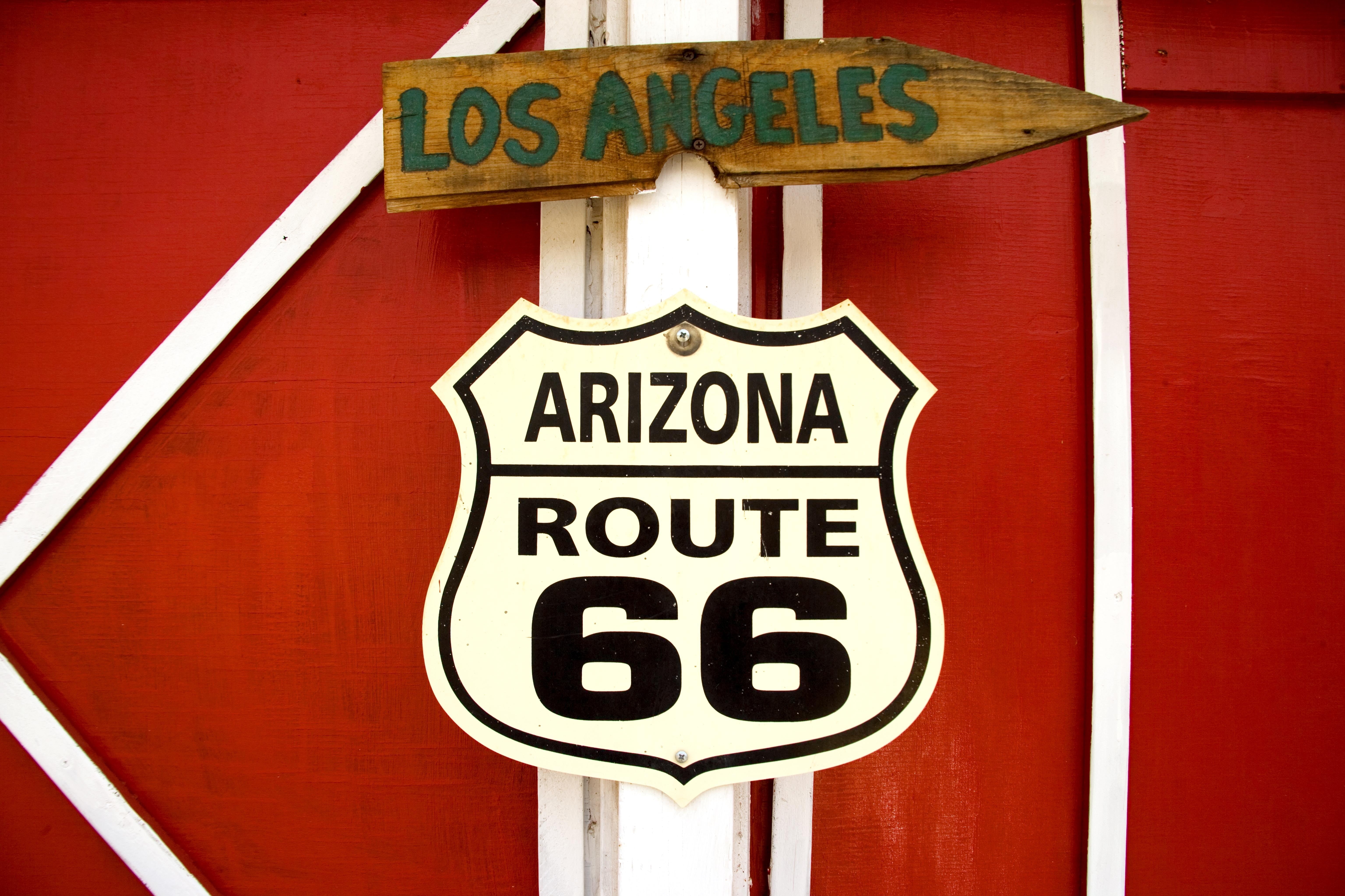 close-up, guidance, outdoors, day, usa, los angeles, route, red, information, shape, number, carol m highsmith, warning sign, symbol, america, western script, HD Wallpaper