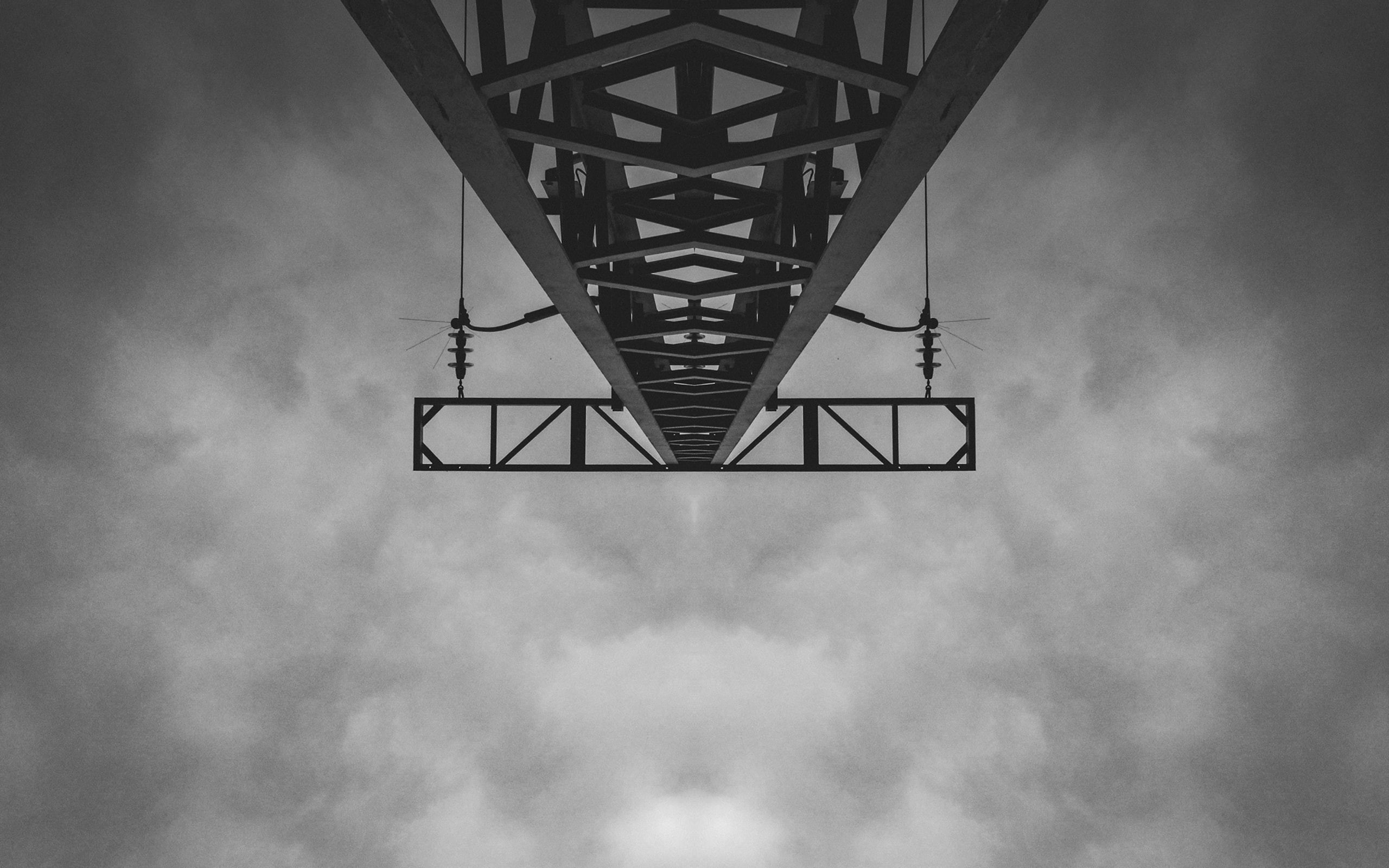 2K, shape, sky, steel, day, outdoors, alloy, no people, architecture, overcast, geometric shape, connection, metal, pattern, tall - high, electricity, HD Wallpaper