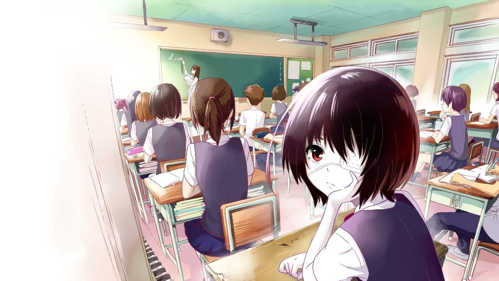 Another, 720P, anime girls, Misaki Mei, HD Wallpaper