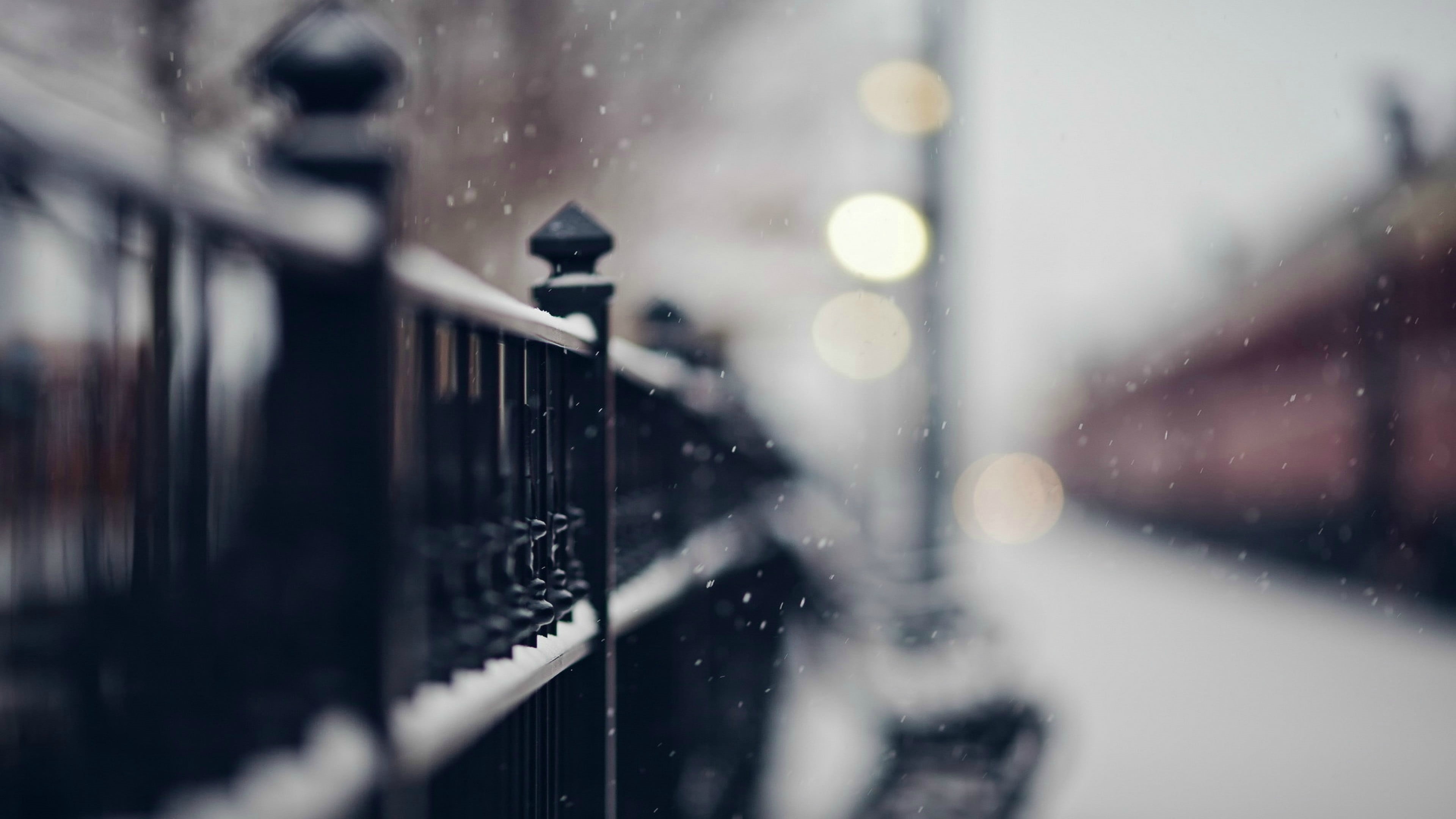 street, wet, selective focus, christmas, nature, city, weather, glass - material, window, outdoors, blizzard, cold - Temperature, transparent, mode of transportation, HD Wallpaper
