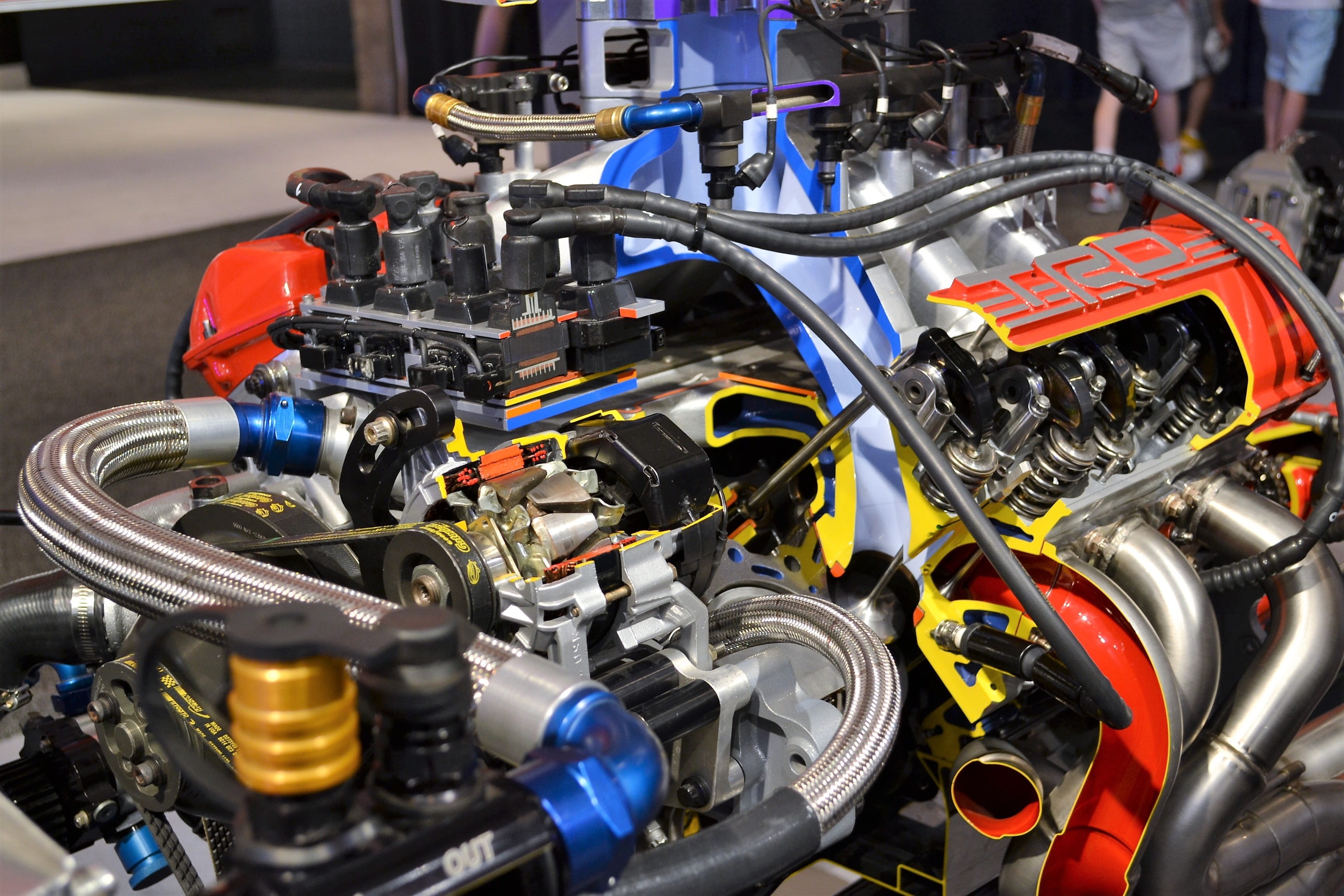 racing, chrome, stationary, power, super charged, pump, automobile industry, gray, 2K, alloy, inside, air conditioner, supercharger, electric, machinery, HD Wallpaper