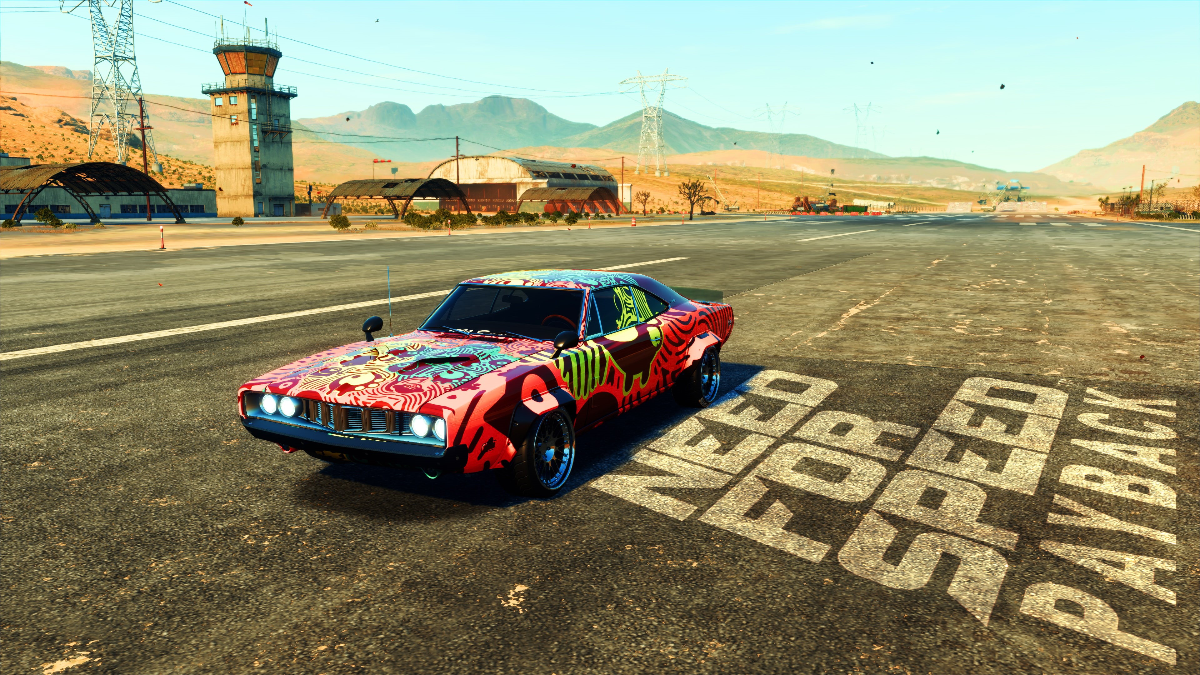 transportation, 4K, Need for Speed, racecar, land vehicle, built structure, architecture, street, mountain range, no people, sport, road, motor vehicle, HD Wallpaper