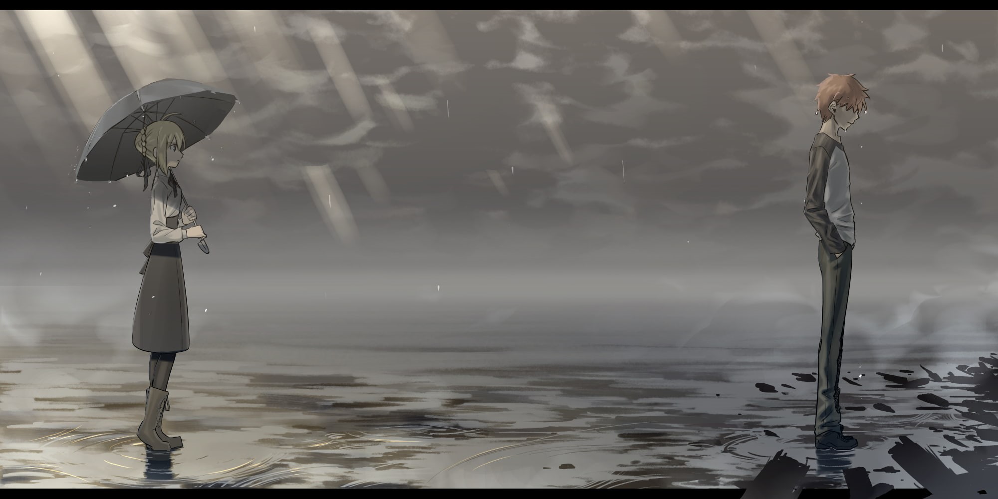 lifestyles, people, real people, Fate Series, nature, focus on foreground, occupation, women, side view, 1080P, full length, outdoors, standing, Fate/Stay Night, HD Wallpaper