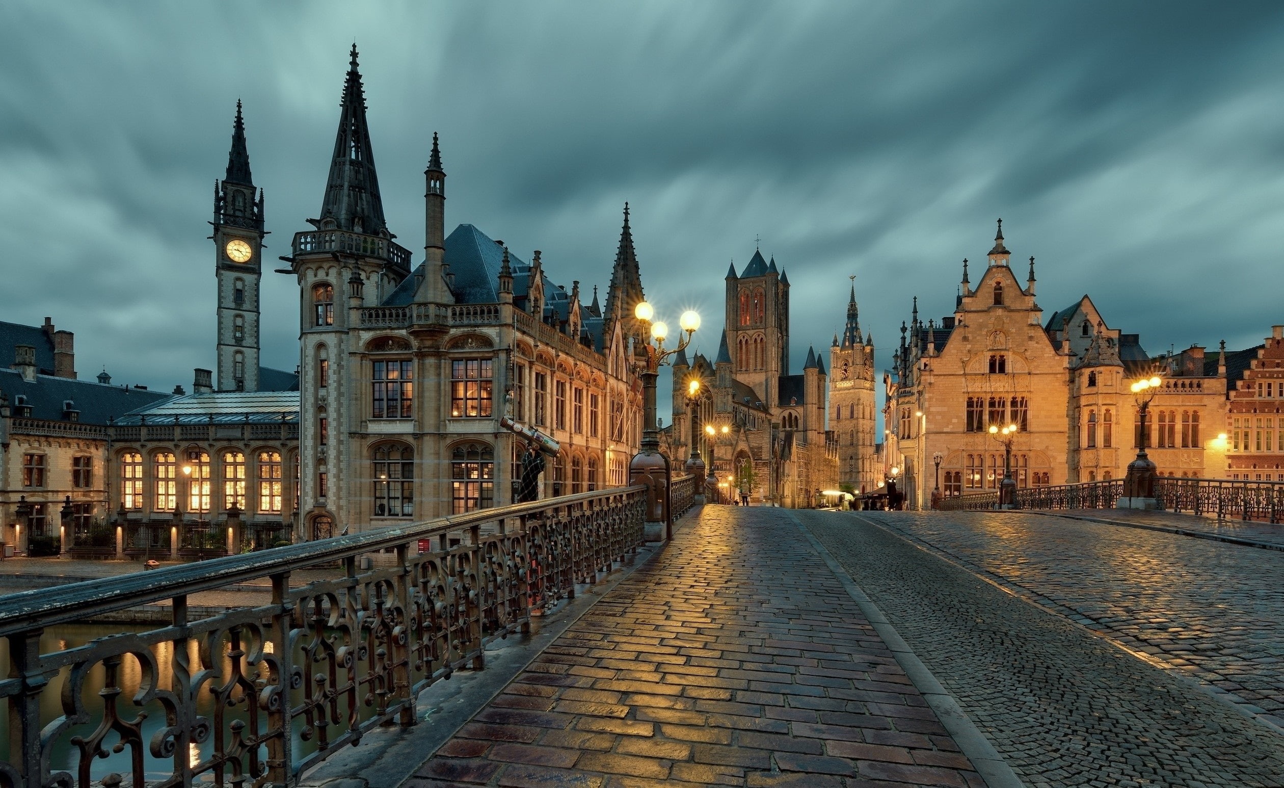 Church, 1080P, Belgium, Ghent, Towns, HD Wallpaper