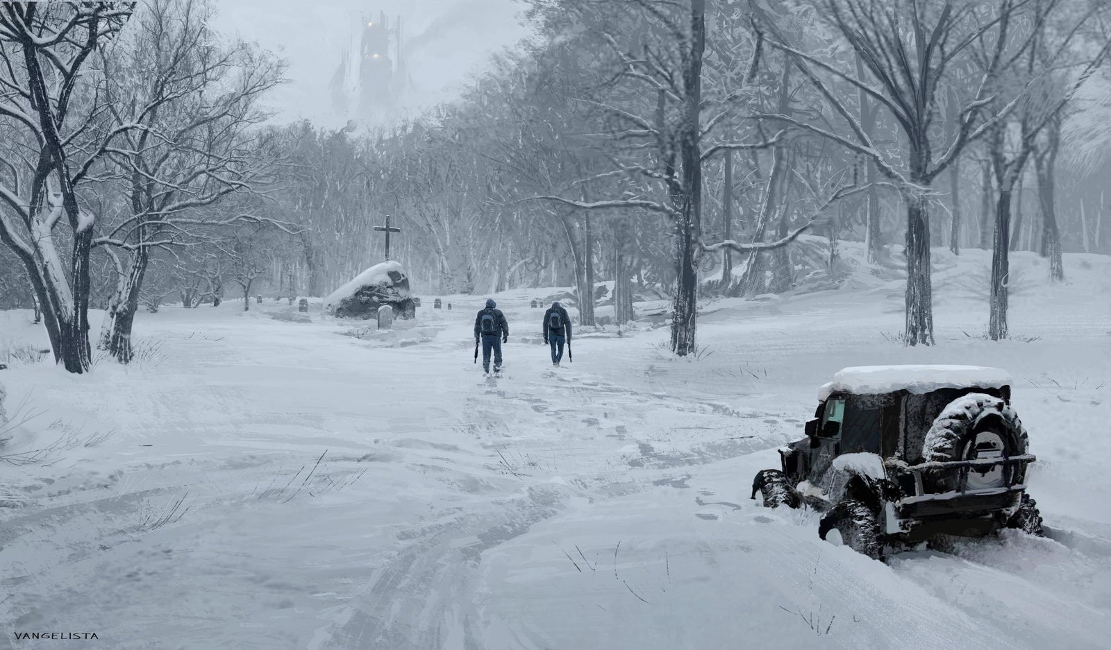 real people, men, outdoors, extreme weather, mode of transportation, grave, group of people, snow, winter, transportation, warm clothing, rear view, day, HD Wallpaper