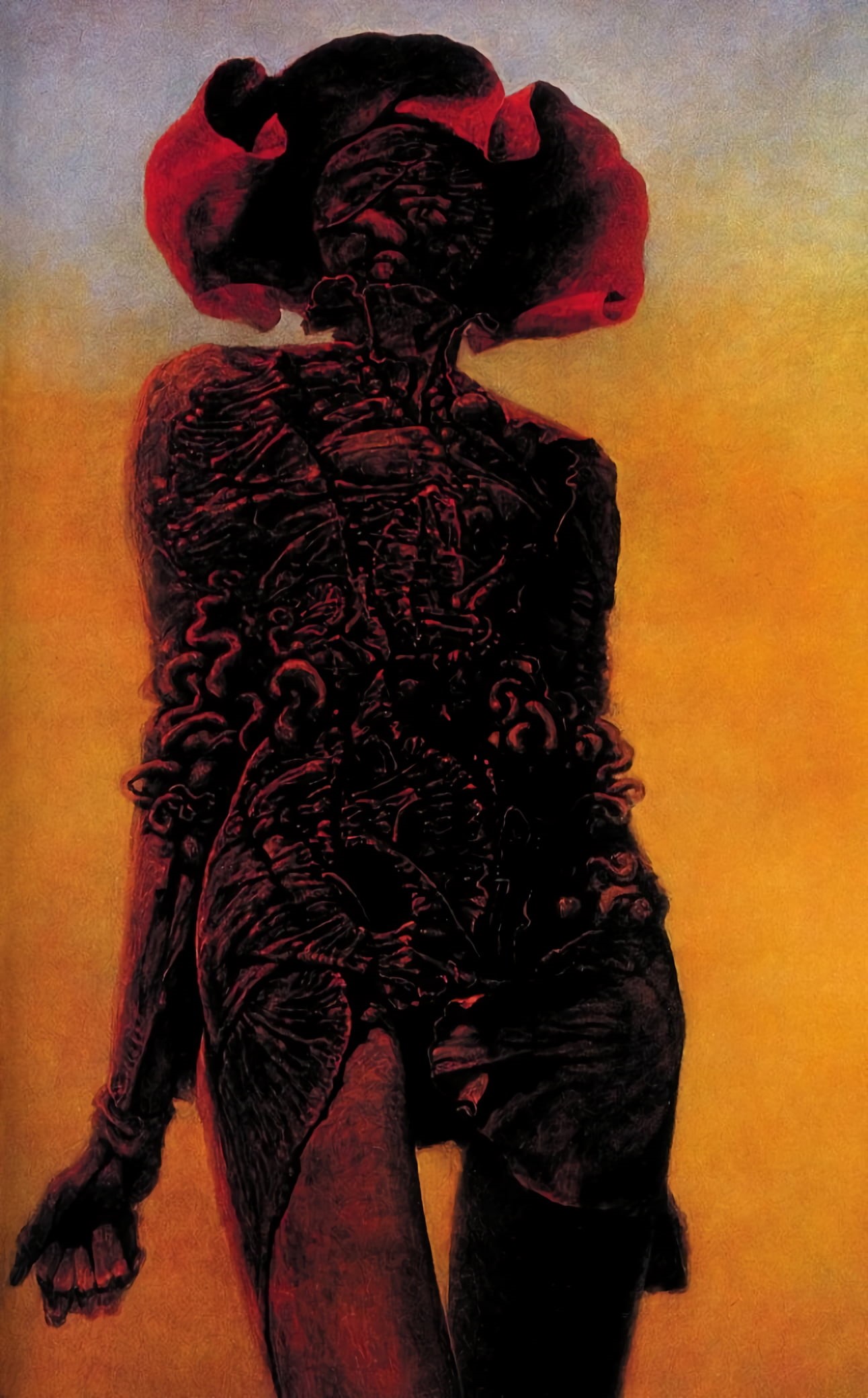 1080P, Zdzisław Beksiński, artwork, Phone HD Wallpaper