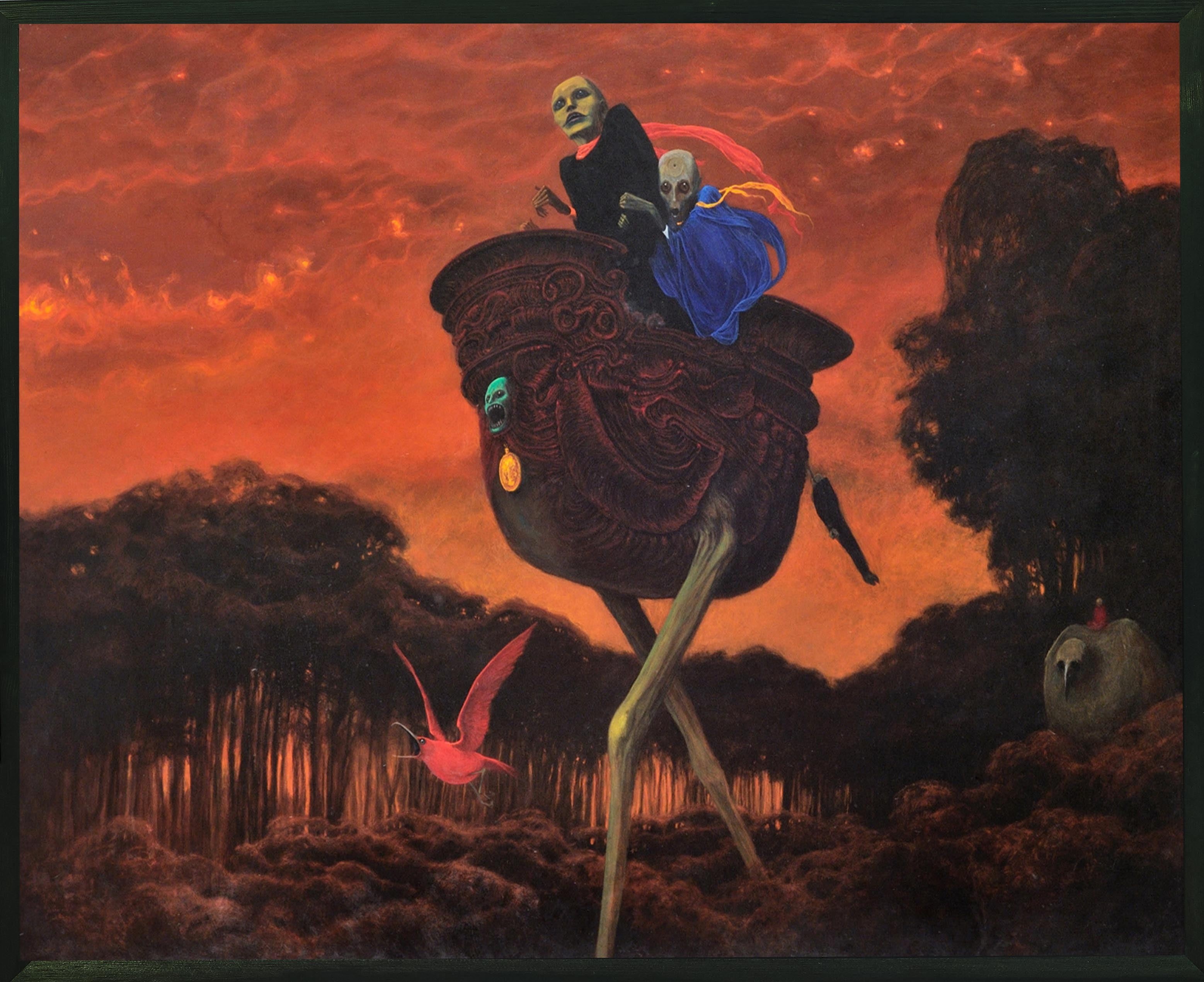 dark, Terror, Zdzisław Beksiński, 2K, baba yaga, HD Wallpaper