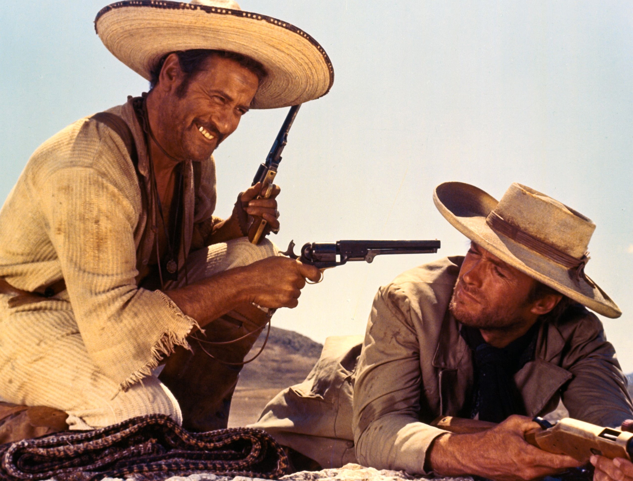 Good. Bad. Evil, actors, Clint Eastwood, 2K, Aldo Giuffrè, Western, HD Wallpaper