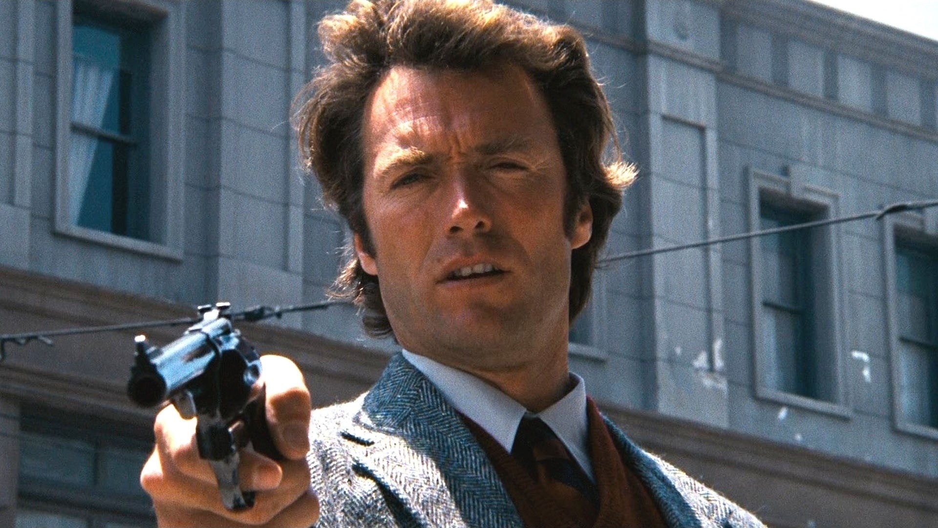 police, movies, men, actor, harry, 1080P, guns, dirty, weapon, people, clint, eastwood, pistol, HD Wallpaper