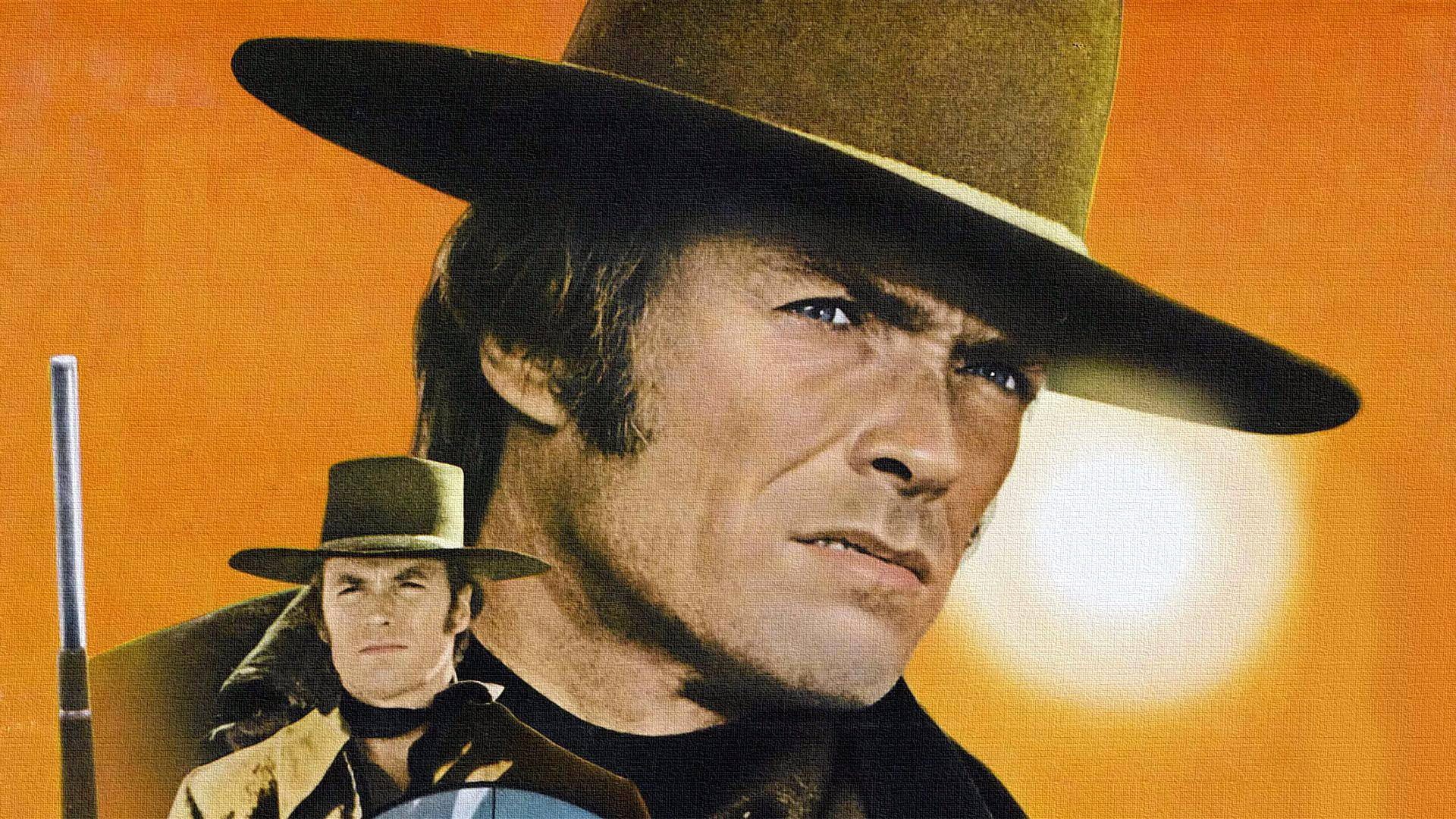 Clint Eastwood, Joe Kidd, texture, 1080P, Western, canvas, wild West, HD Wallpaper