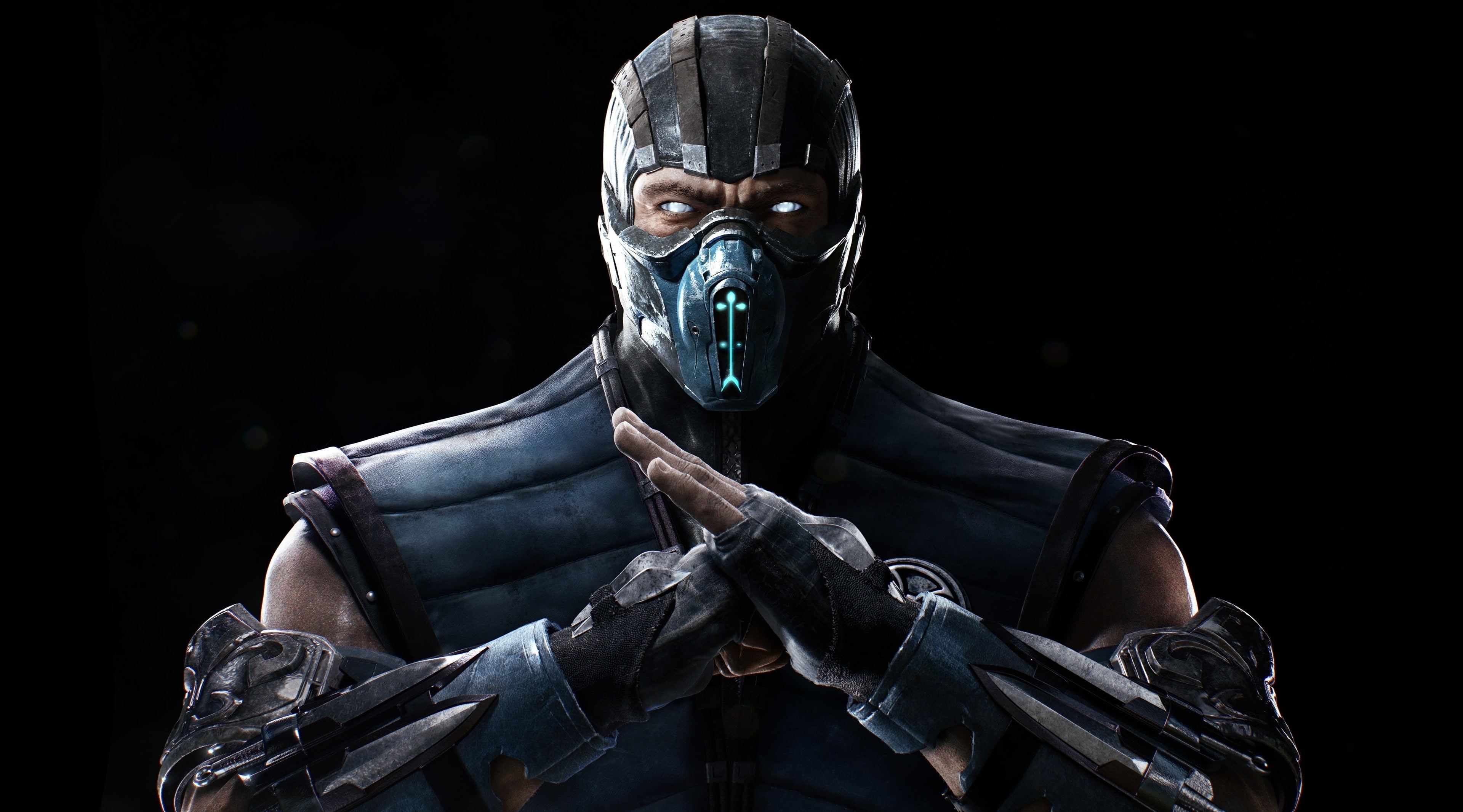 statue, Games, representation, dark, smoke, sculpture, male likeness, sub zero, zero, indoors, sub, creativity, Mortal Kombat, mask, mortal kombat x, portrait, HD Wallpaper