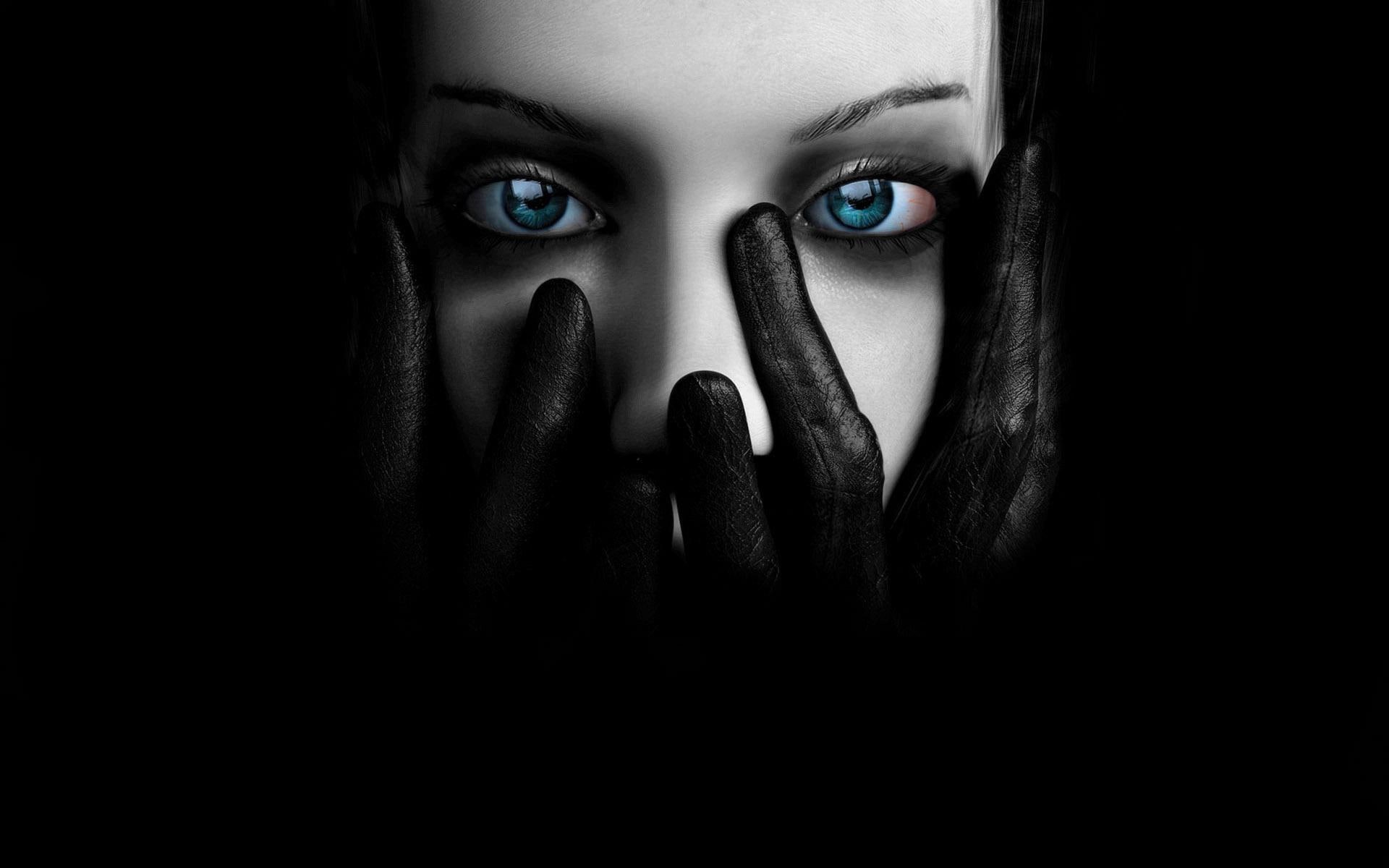 fantasy girls, human, 1080P, gothic, dark, gloves, black, s, HD Wallpaper