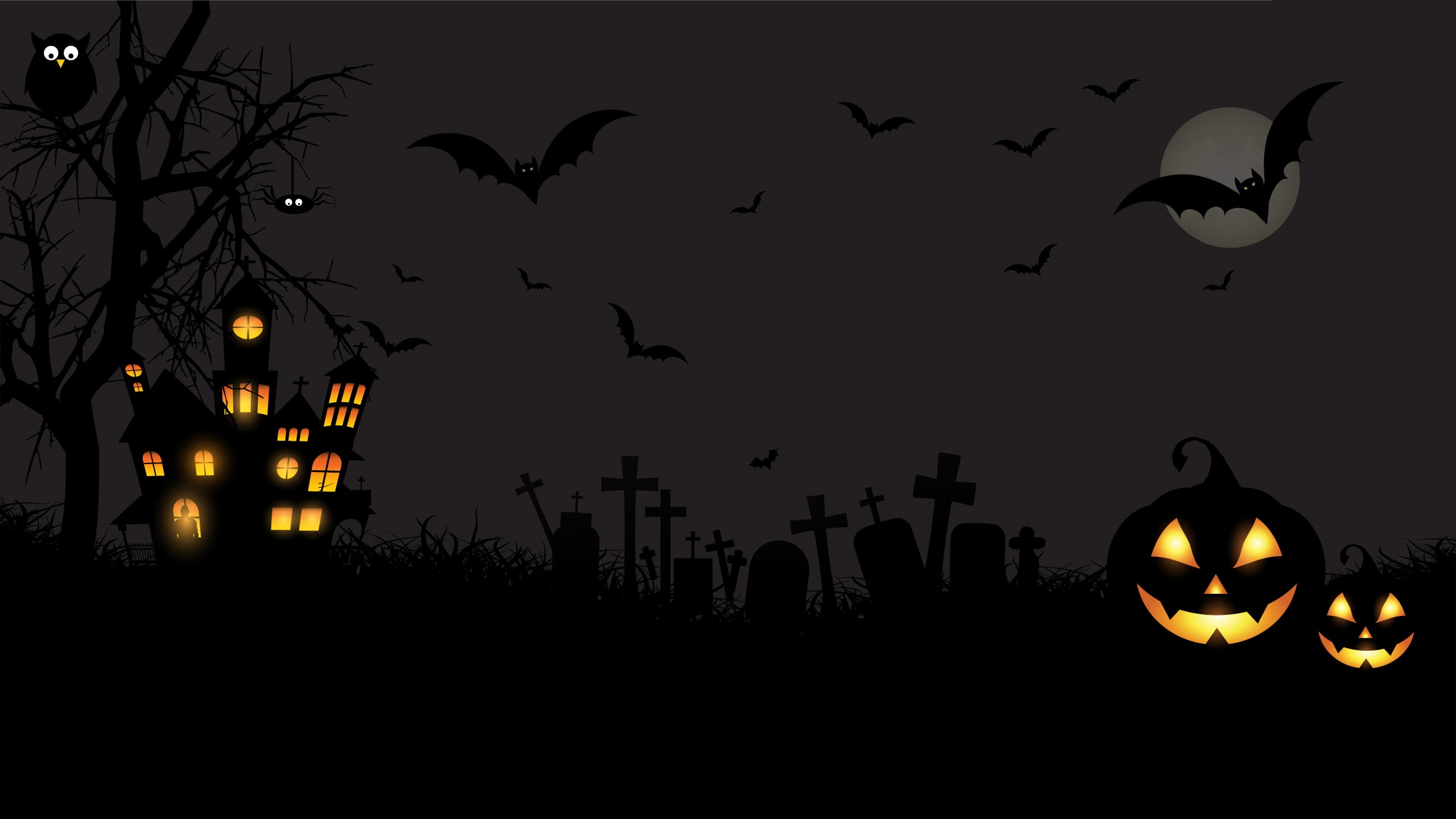 no people, Graveyard, flying, vertebrate, 2K, Pumpkins, building exterior, Halloween, animal themes, jack o lantern, silhouette, architecture, Scary, flock of birds, HD Wallpaper