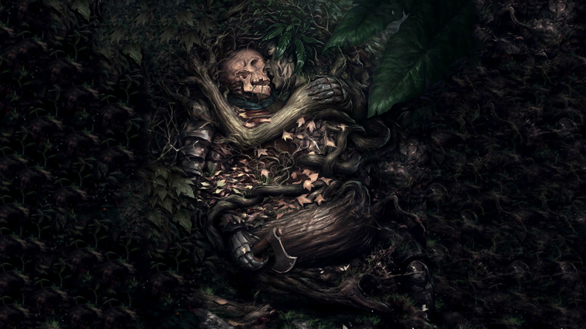 human representation, 1080P, plant part, death, plant, representation, forest, mood, looking at camera, sorrow, nature, mammal, portrait, Gothic, love, HD Wallpaper