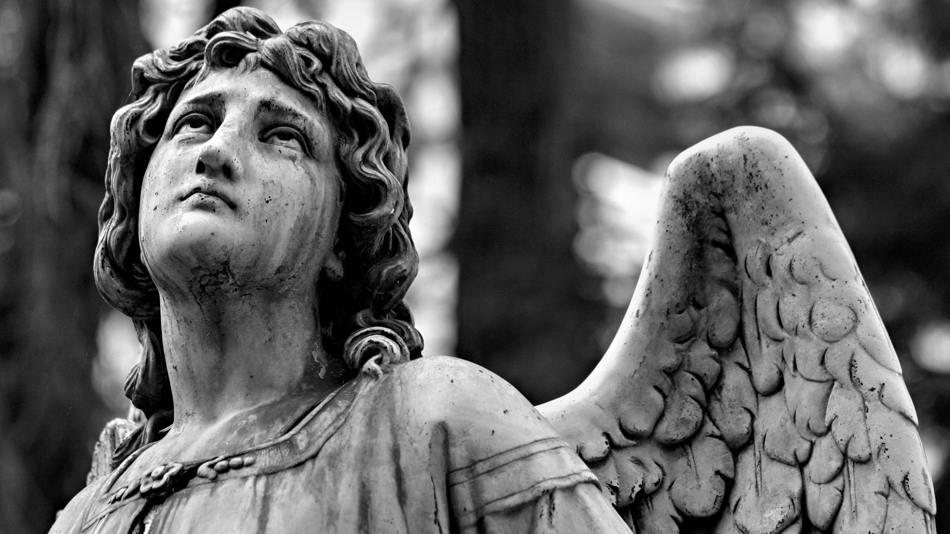 outdoors, art and craft, belief, emotion, sadness, architecture, religion, spirituality, angel statue, human representation, craft, creativity, sculpture, HD Wallpaper
