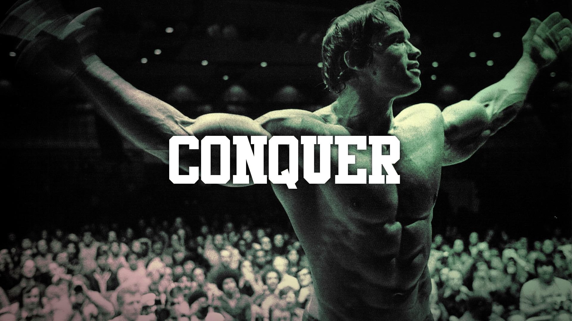 bodybuilding, conquer, schwarzenegger, muscle, arnold, 1080P, HD Wallpaper
