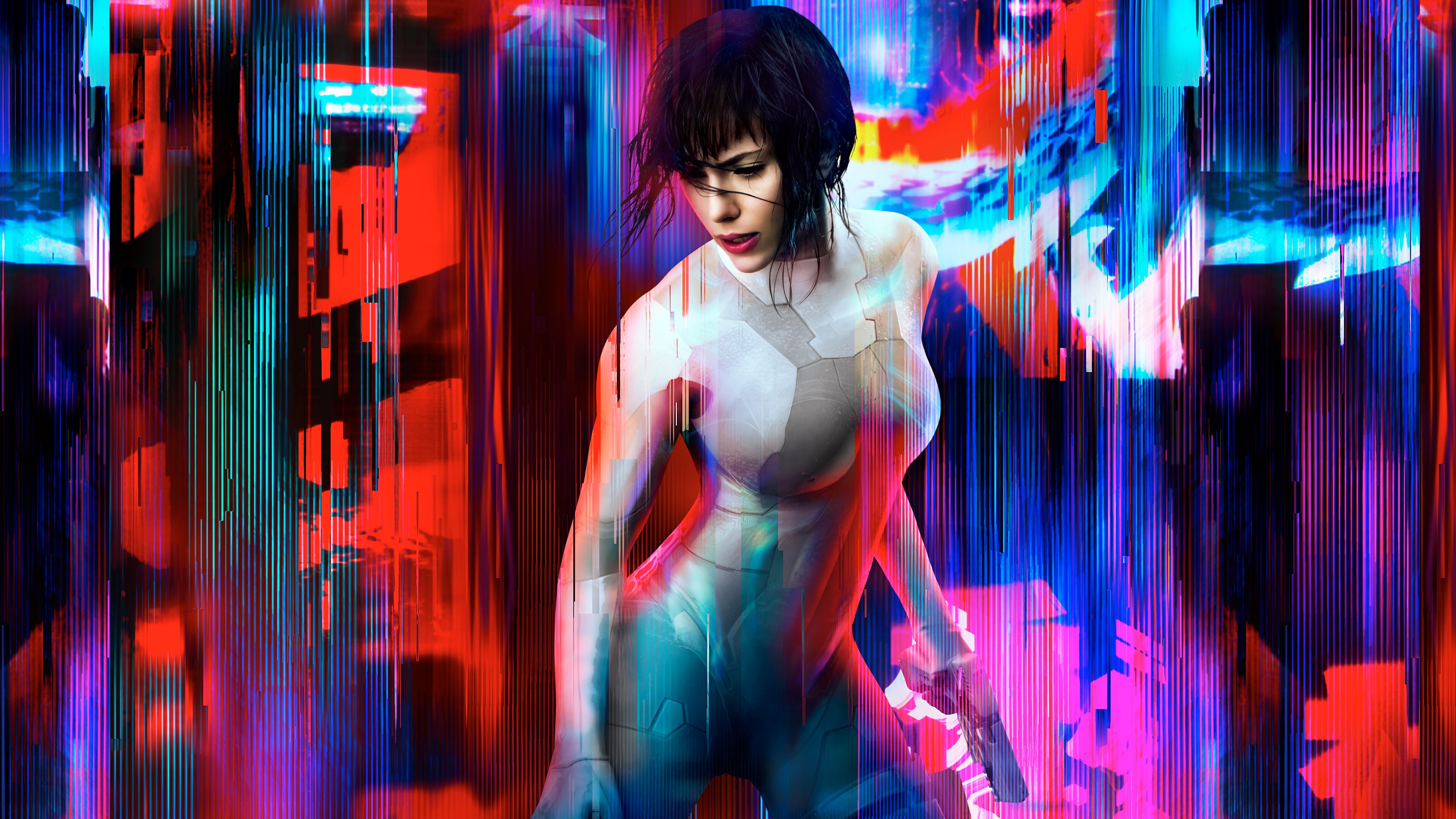 Kusanagi Motoko, 4K, Ghost in the Shell (Movie), Scarlett Johansson, Ghost in the Shell, HD Wallpaper
