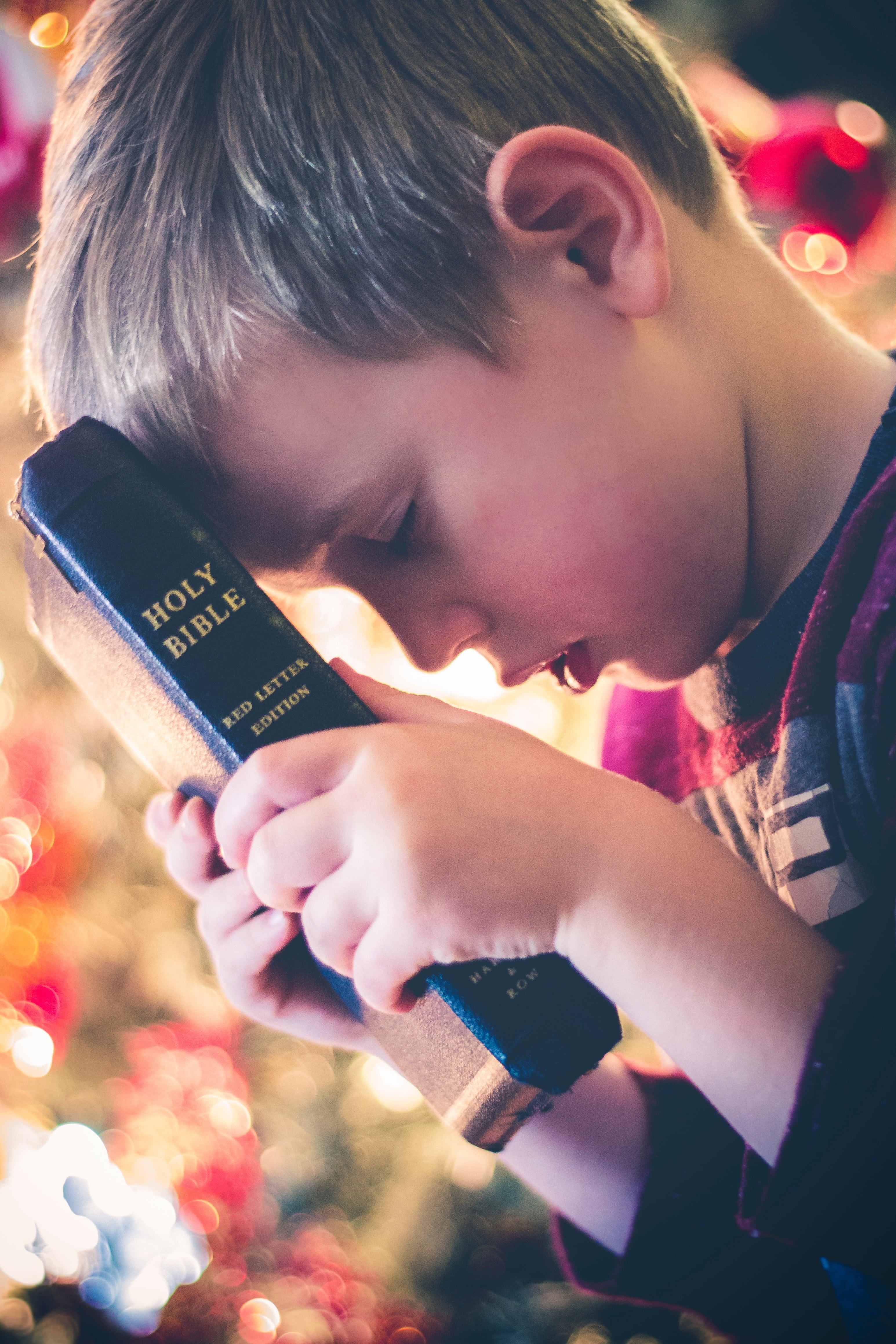 headshot, bible, real people, reading, girls, holy, praying, childhood, teenager, only women, communication, 4K, religious, technology, looking, bokeh, Phone HD Wallpaper