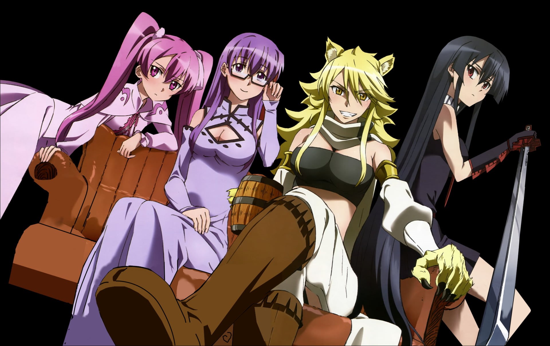 human representation, leisure activity, Leone (Akame Ga Kill!), no people, Akame ga Kill!, amusement park, amusement park ride, studio shot, Mine (Akame Ga Kill!), HD Wallpaper