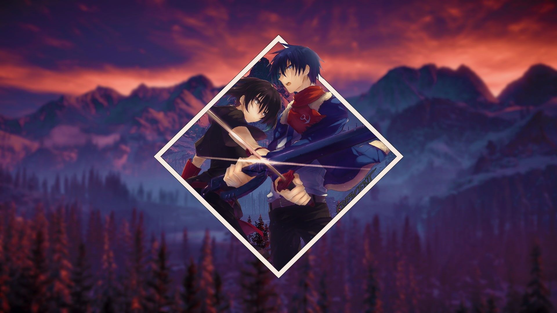 scenics - nature, activity, mountain peak, tree, travel, formation, land, emotion, one person, mountain range, adult, women, Kurome, Akame ga Kill!, outdoors, HD Wallpaper