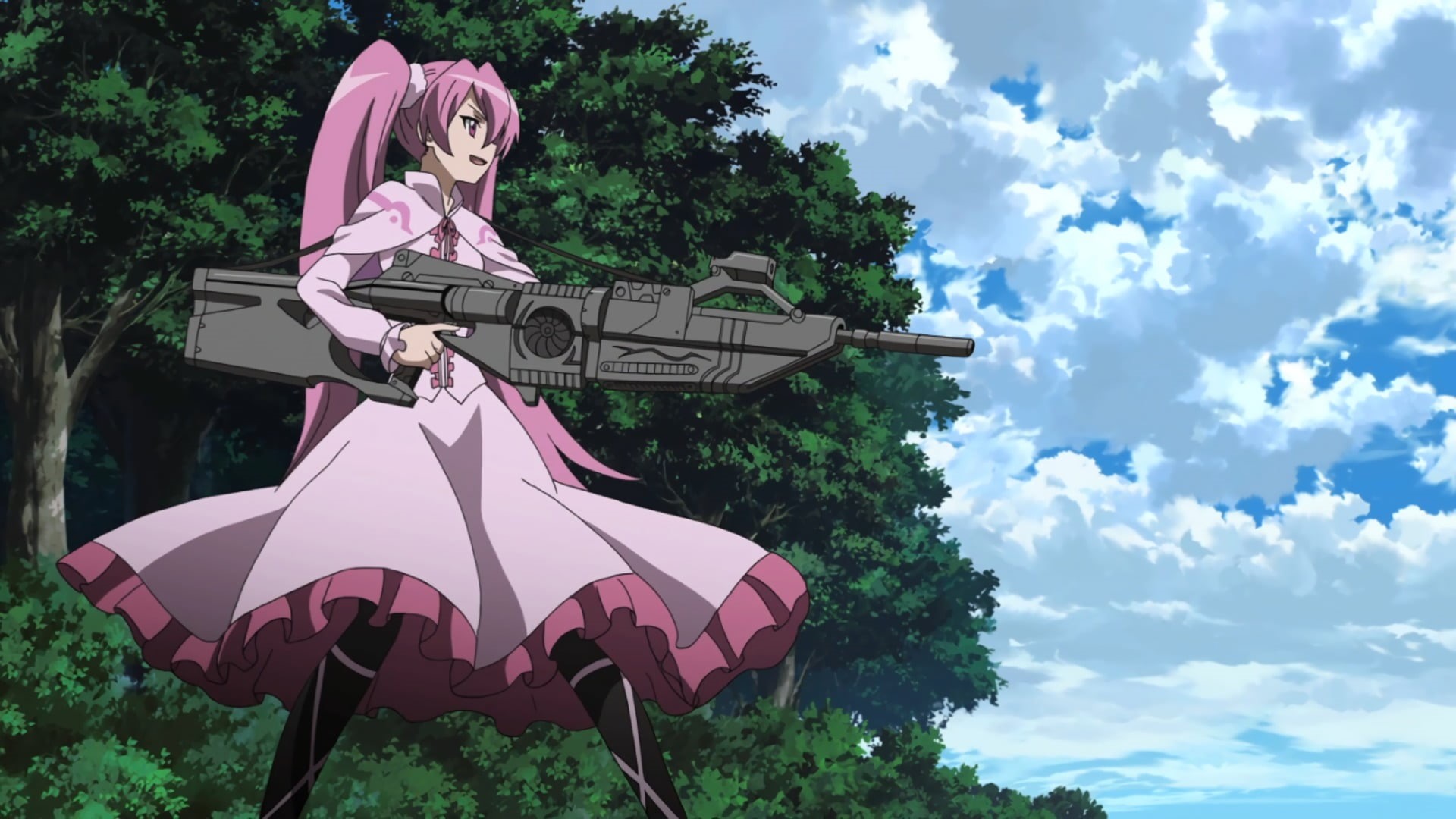 statue, Akame ga Kill!, arts culture and entertainment, character, tree, craft, Mine (Akame ga Kill), 1080P, sky, sculpture, human representation, HD Wallpaper