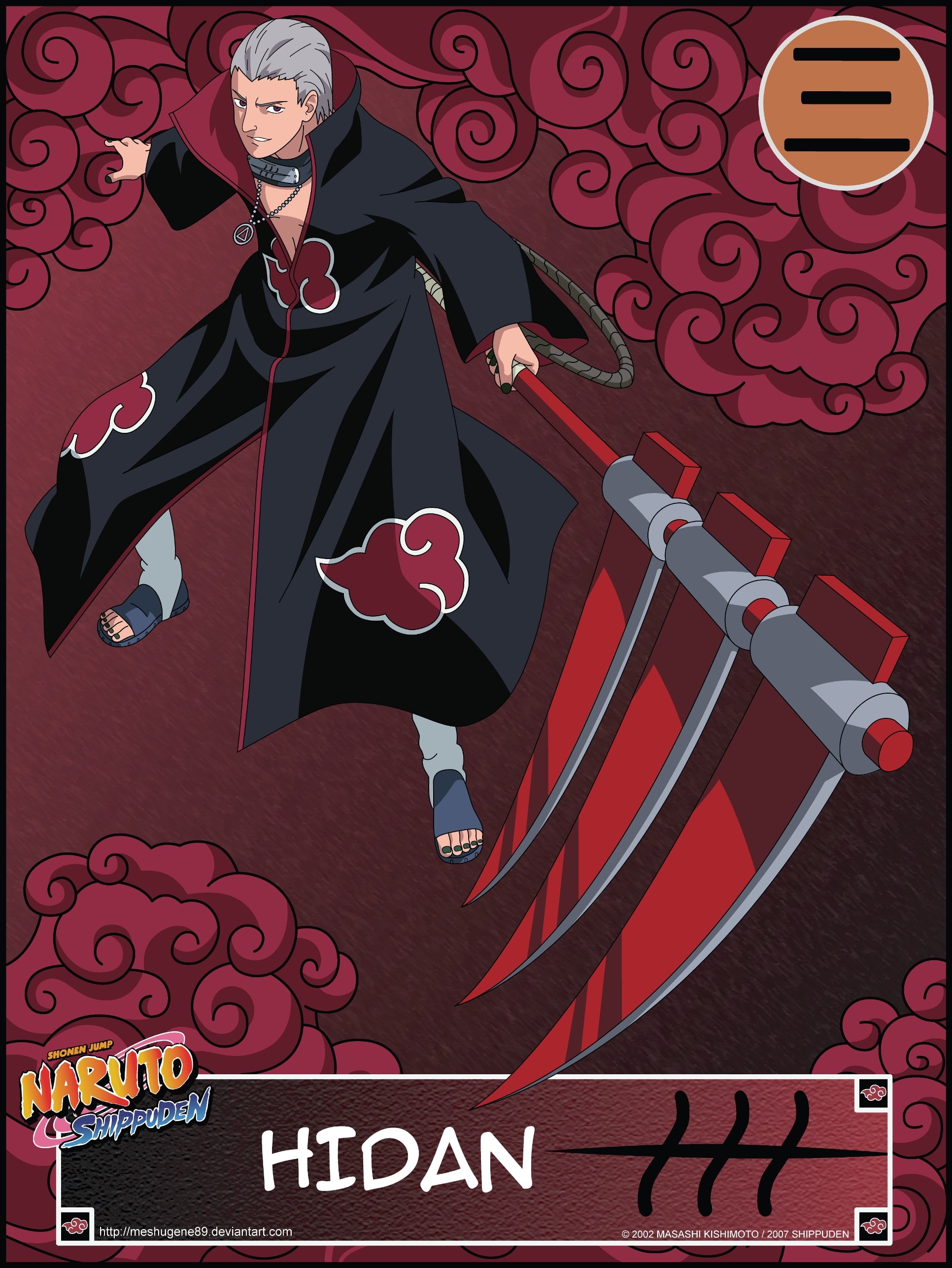 2K, Naruto: Shippuden, art, x, akatsuki, naruto, anime, shippuden, hd, hidan, Phone HD Wallpaper