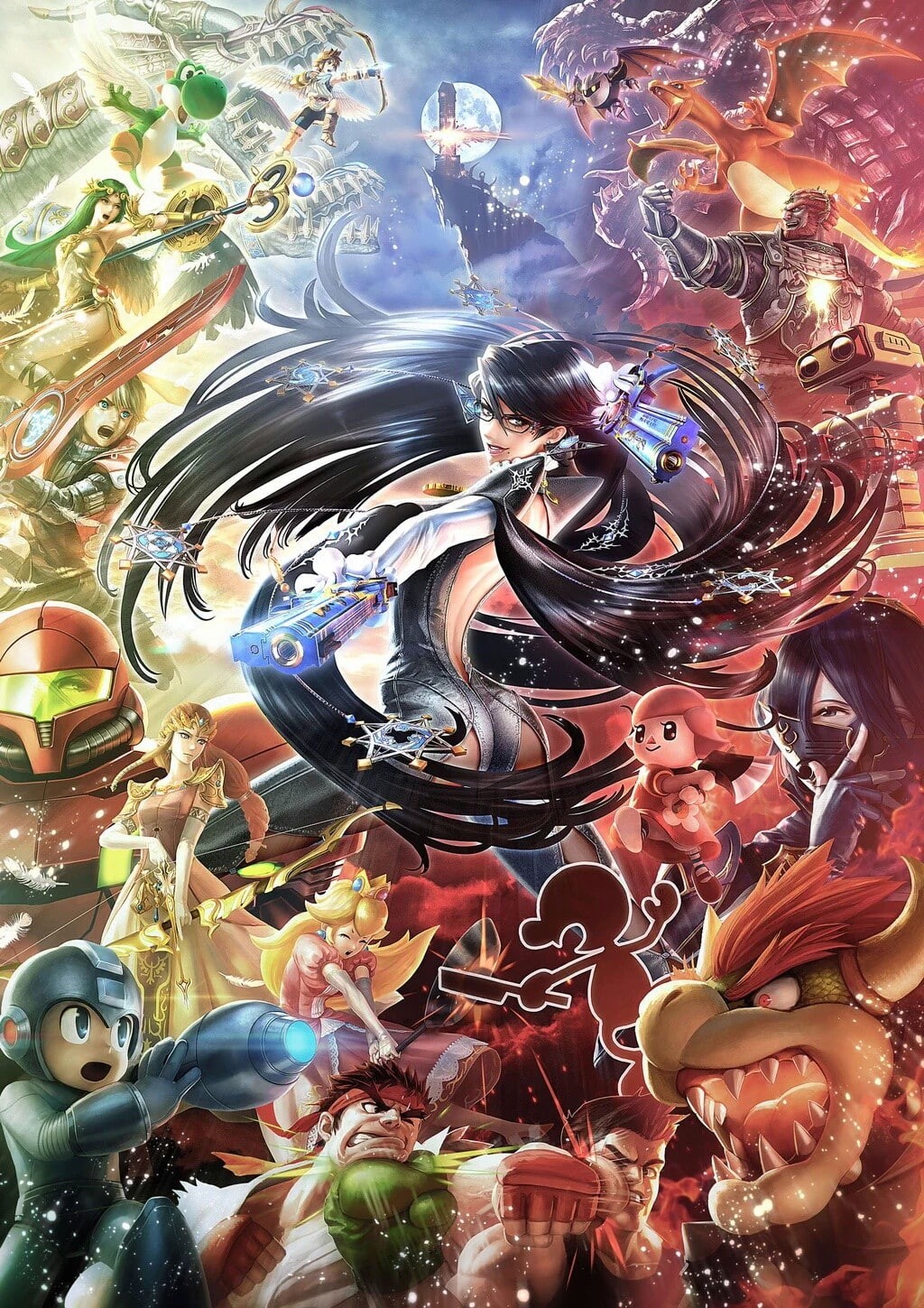 full frame, human representation, marine, Bayonetta, 720P, people, indoors, Super Smash Brothers, sea, female likeness, adult, art and craft, Bayonetta 2, Phone HD Wallpaper