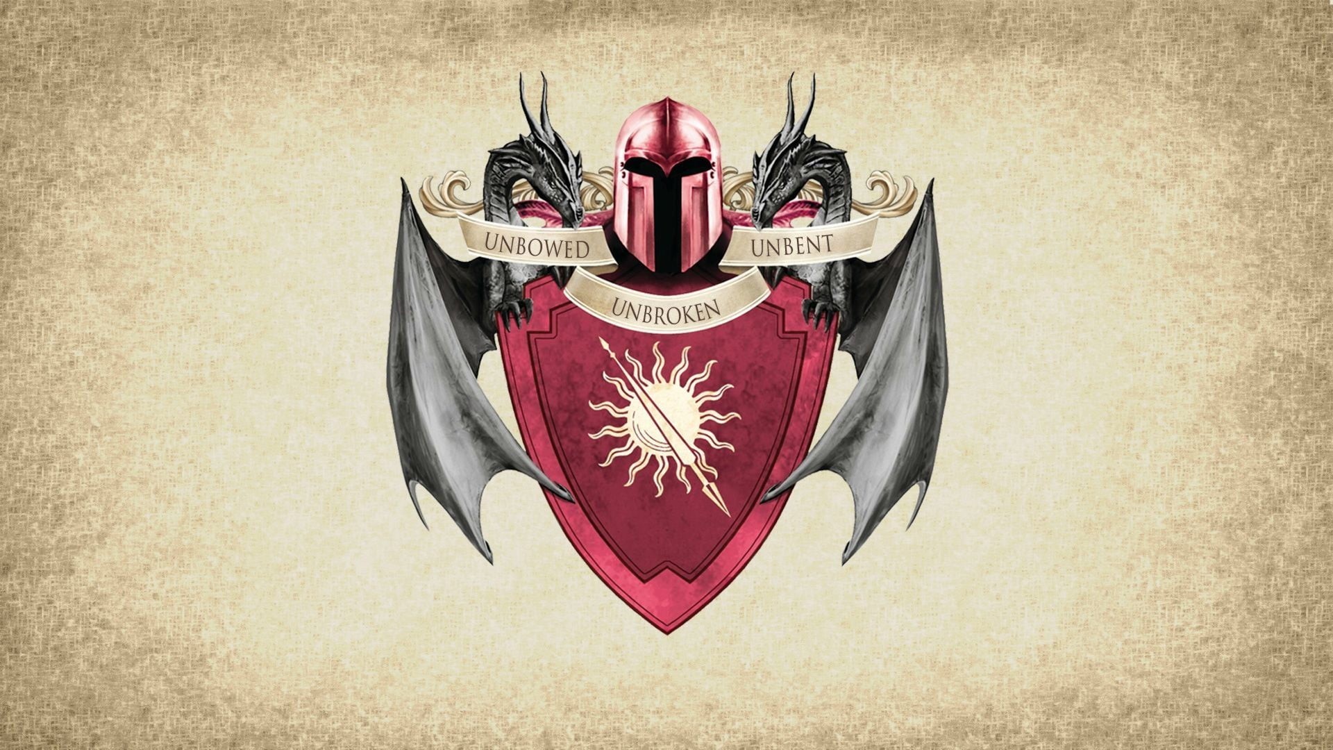 weapon, illustraiton, positive emotion, paper, the past, crest, no people, shield, textured effect, close-up, red, gray, creativity, dragons, history, ornate, HD Wallpaper