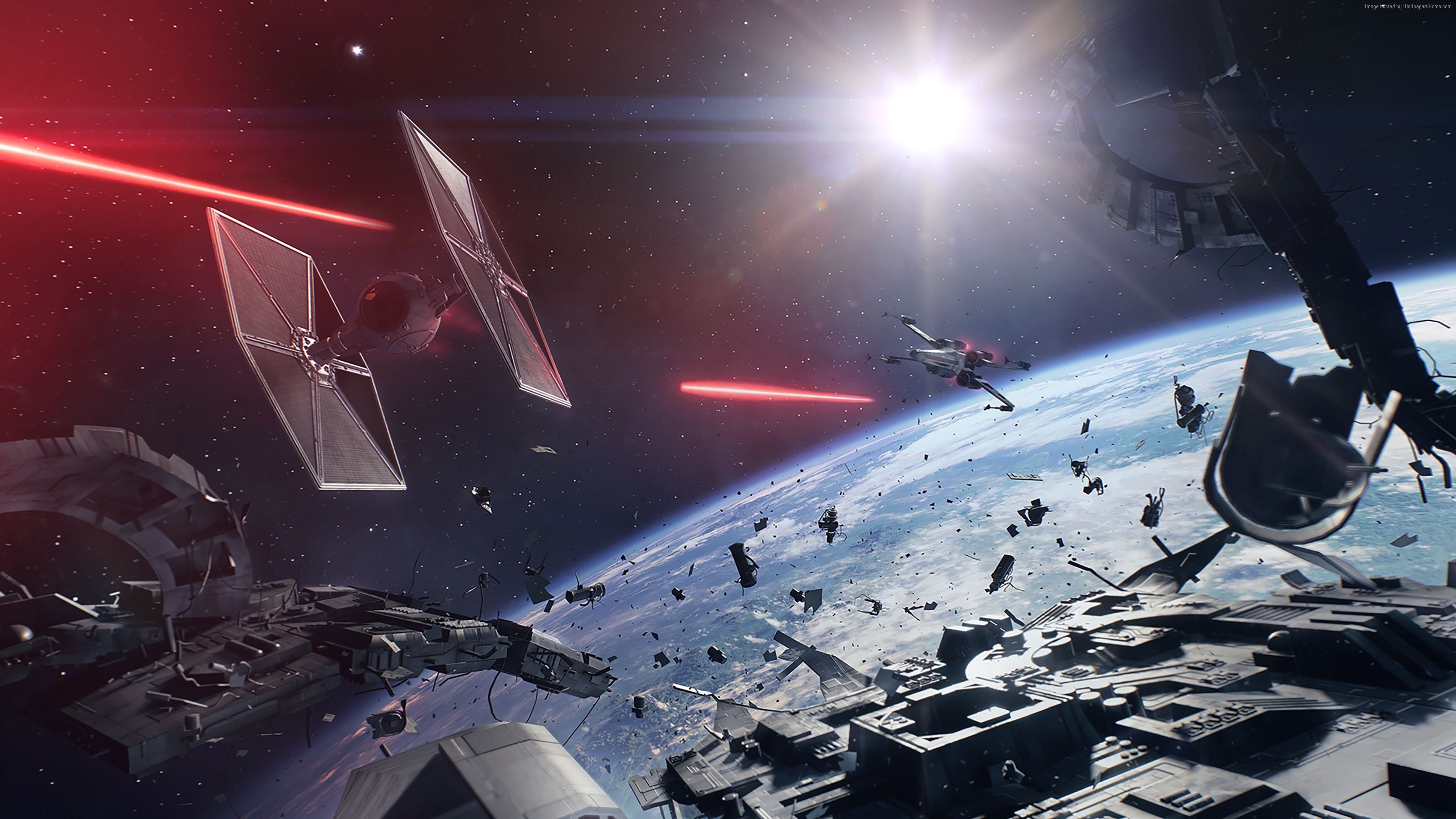 screenshot, 4k, stage, club dj, people, illuminated, group of people, performance, skill, dj, enjoyment, 4K, equipment, light - natural phenomenon, Star Wars: Battlefront II, HD Wallpaper