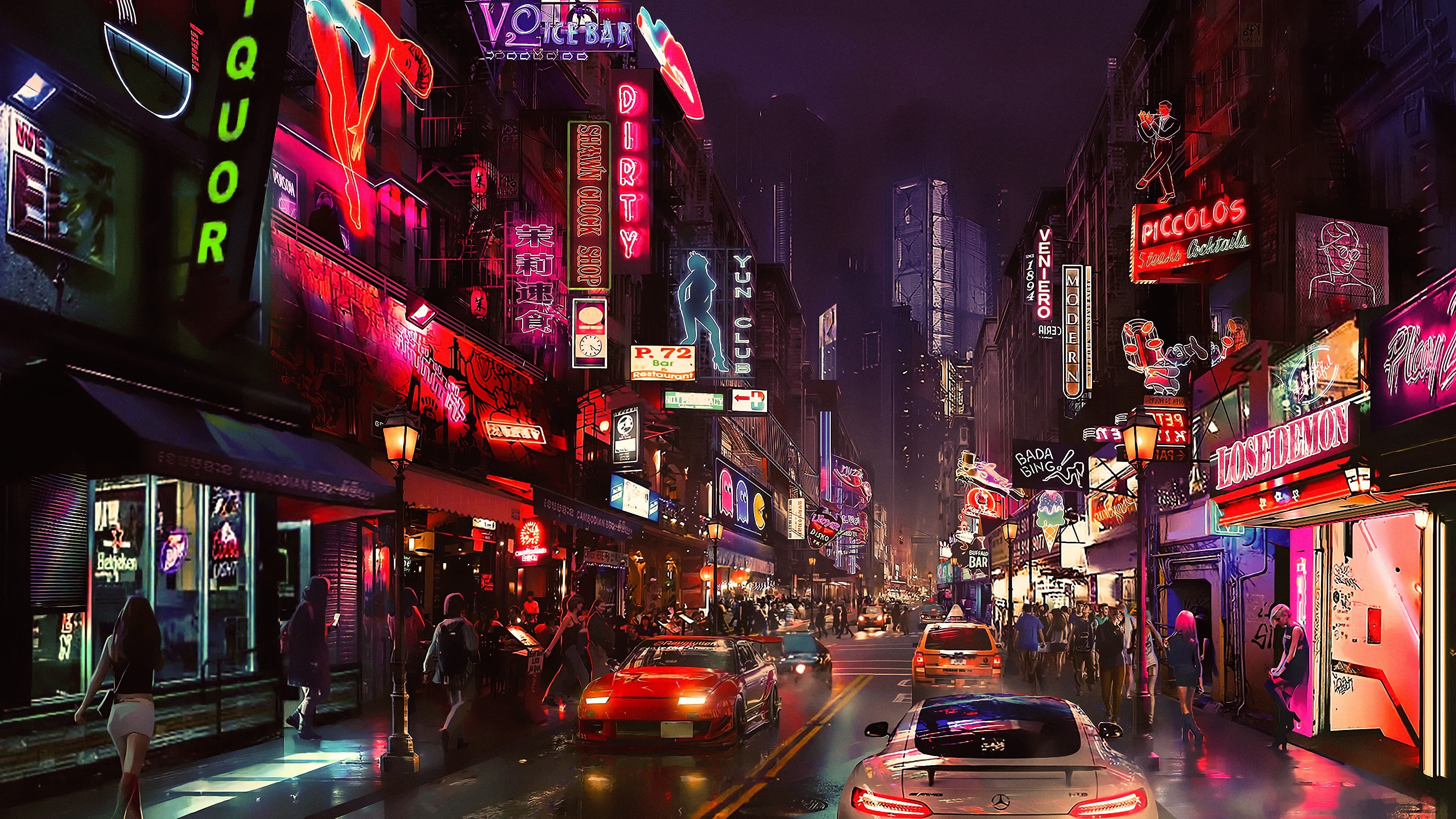 future world, cyberpunk, 4K, 4K, HD Wallpaper