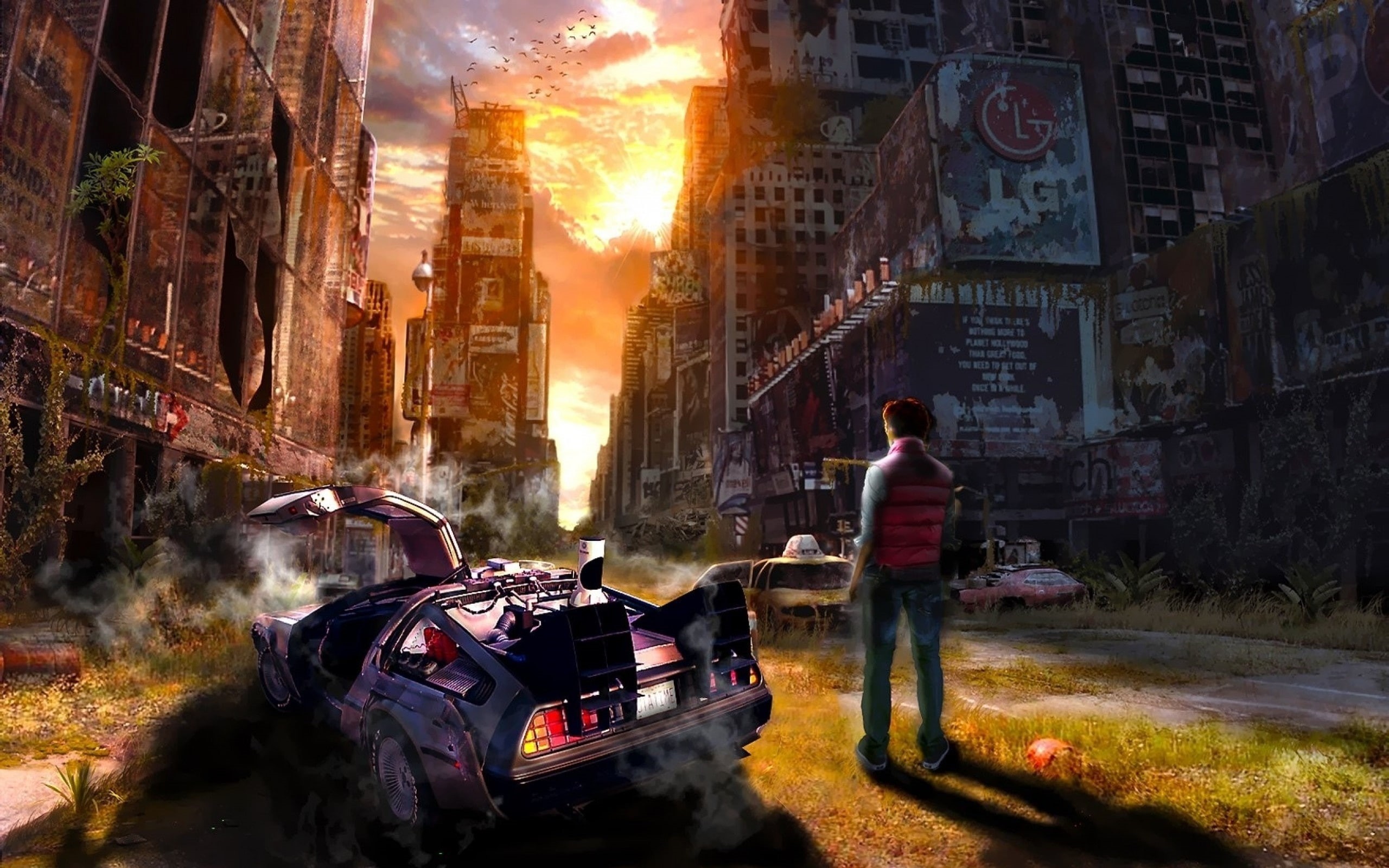 new, york, art, ruin, future, city, artistic, 2K, HD Wallpaper