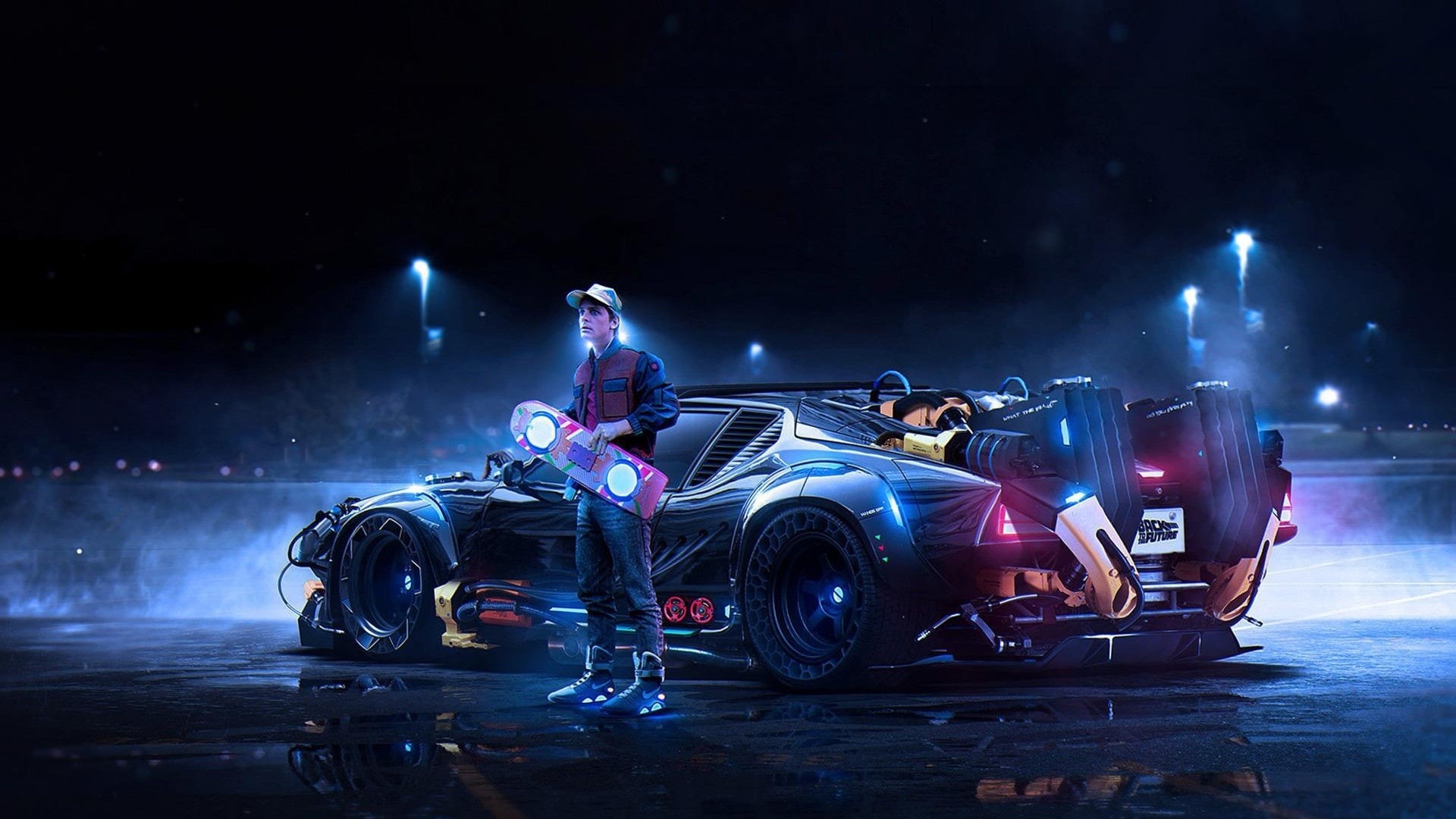 Future, Supercar, Marty, 1080P, Back, McFly, HD Wallpaper