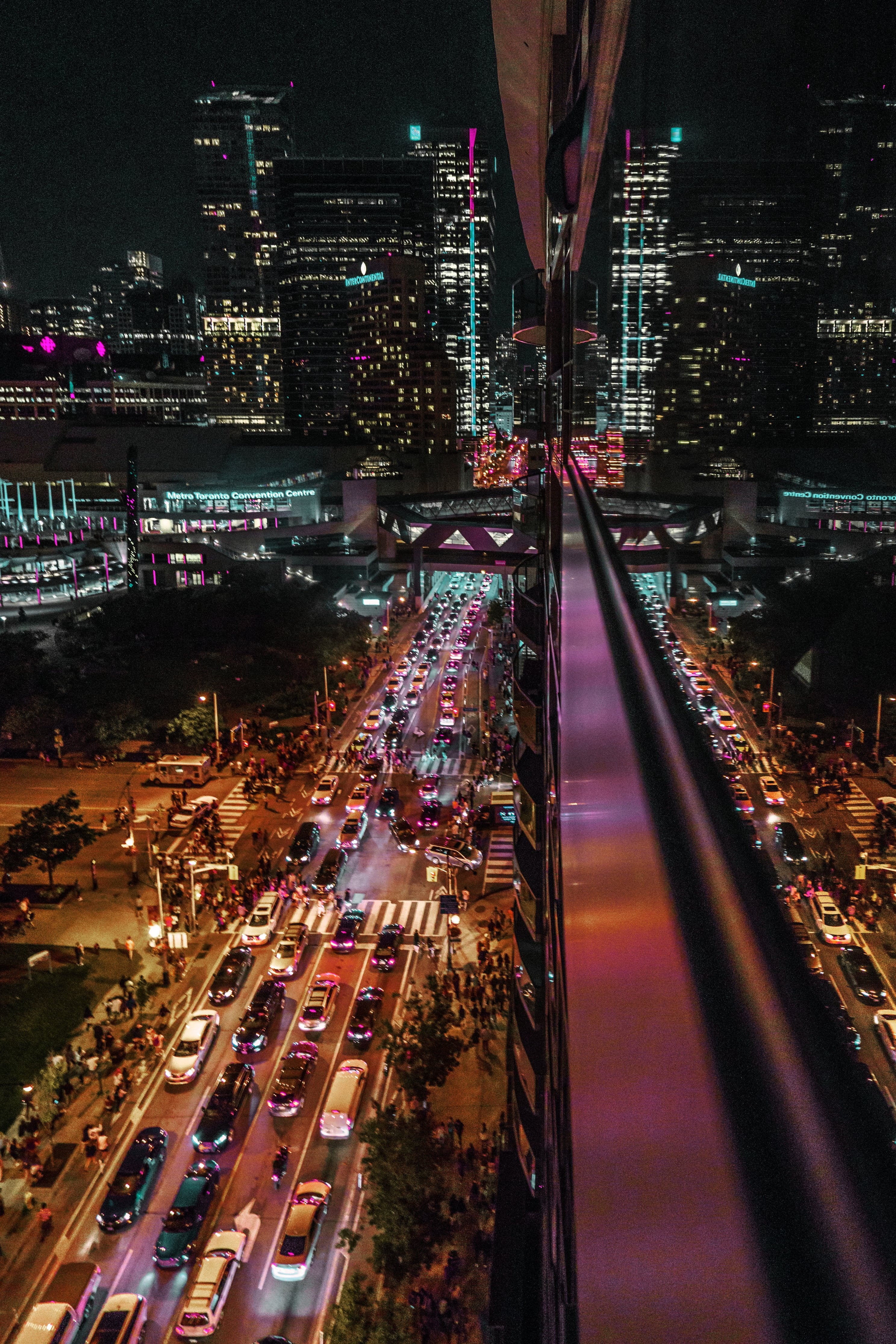 cityscape, built structure, nature, modern, photo, motor vehicle, illuminated, City, outdoors, road, architecture, sky, Street, transportation, building, Phone HD Wallpaper