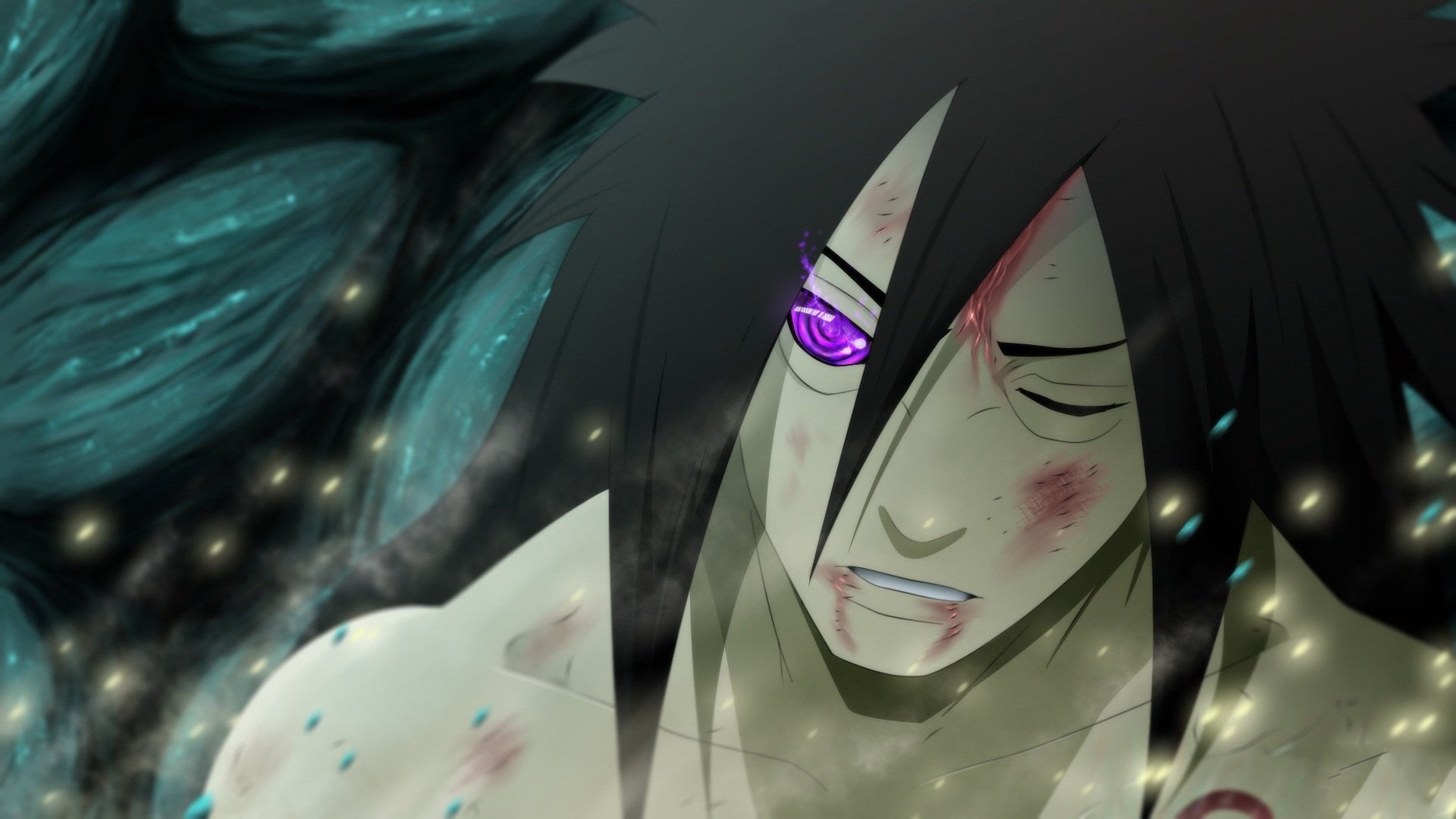 uchiha, focus on foreground, land vehicle, Madara Uchiha, glass - material, Naruto, indoors, reflection, creativity, madara, car, human representation, HD Wallpaper