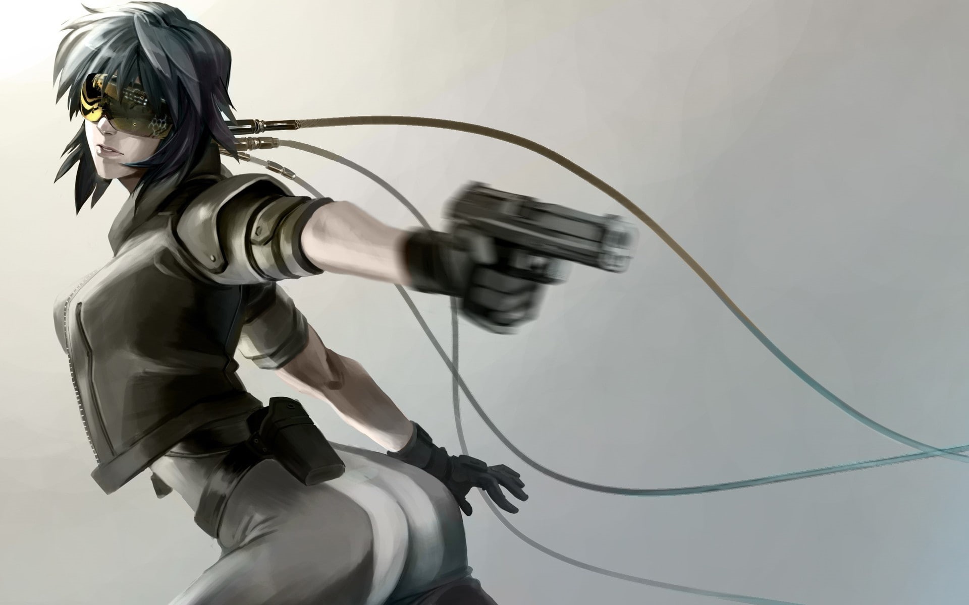 hd, ghost, 1080P, manga, in, the, anime, cartoon/comic, shell, HD Wallpaper