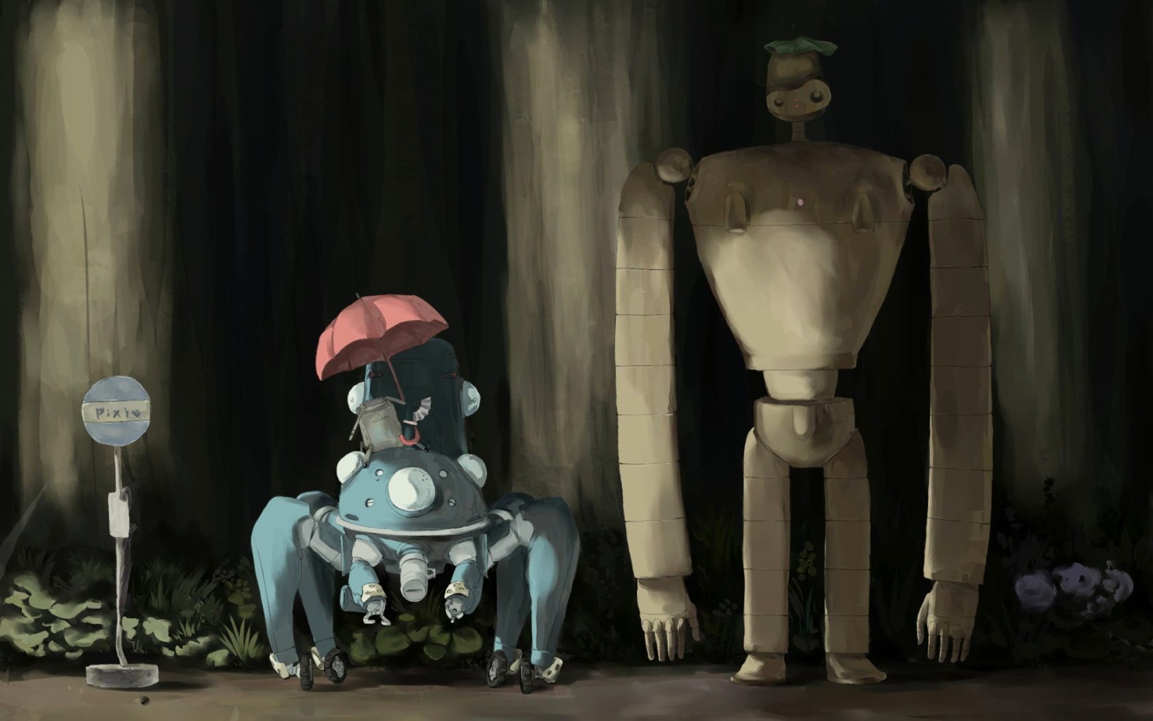close-up, Ghost in the Shell, 720P, human representation, lighting equipment, My Neighbor Totoro, sculpture, Tachikoma, statue, indoors, antique, chair, HD Wallpaper